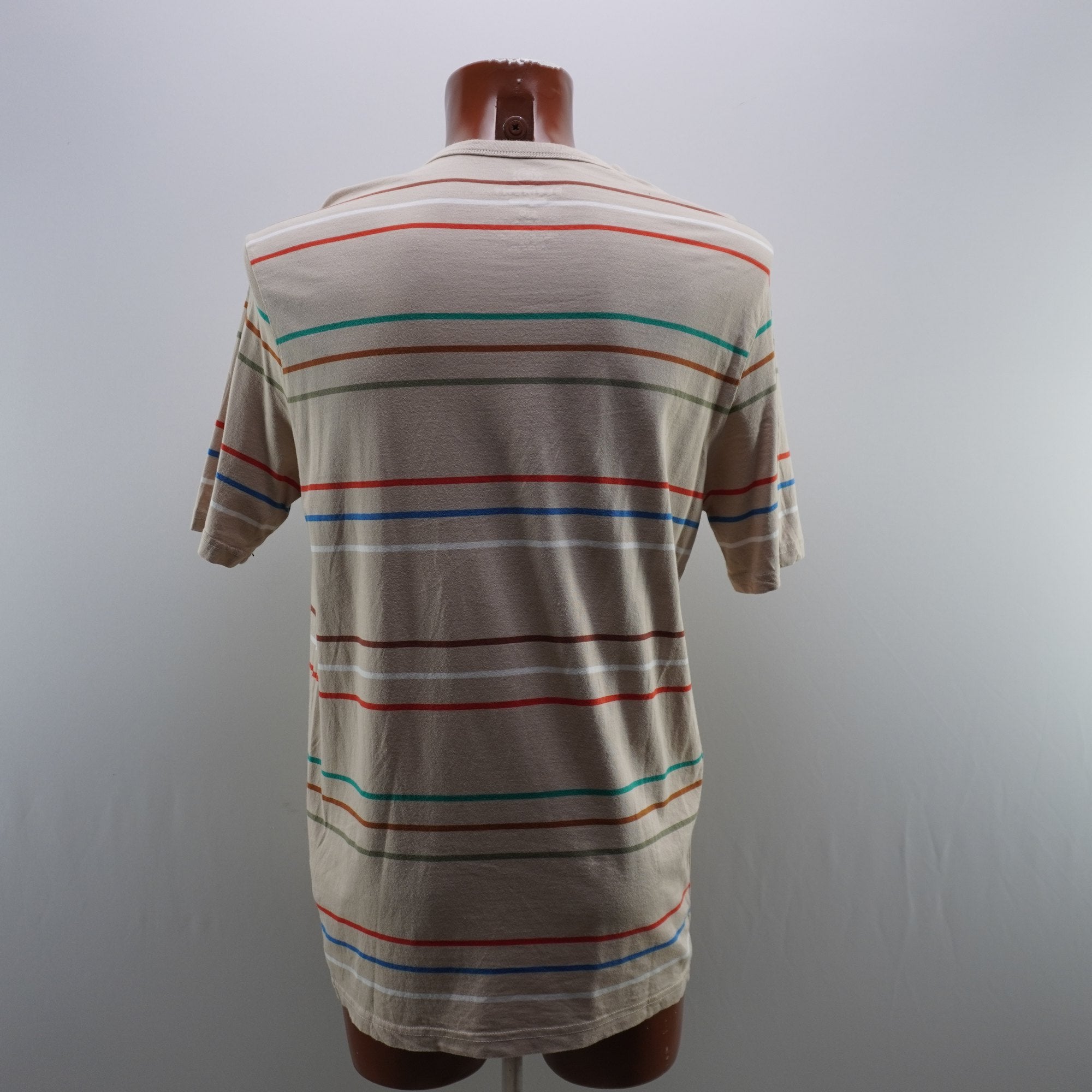 Camiseta de Manga Corta Multicolor para Hombre - Talla L, Usada en Muy Buen Estado