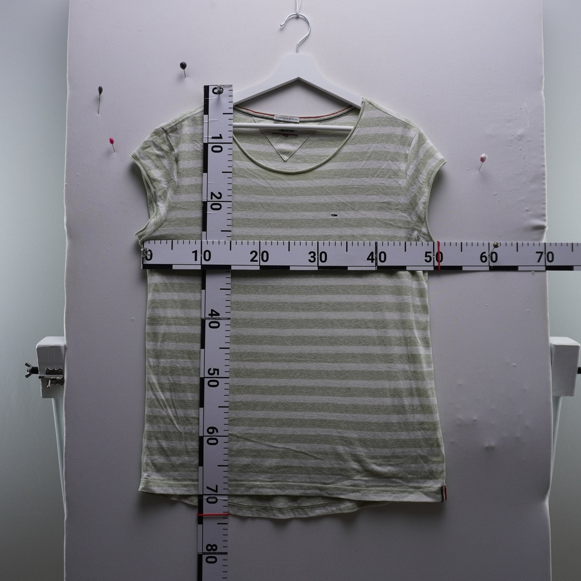 Camiseta de Manga Corta Tommy Hilfiger para Mujer Usada - Verde, L