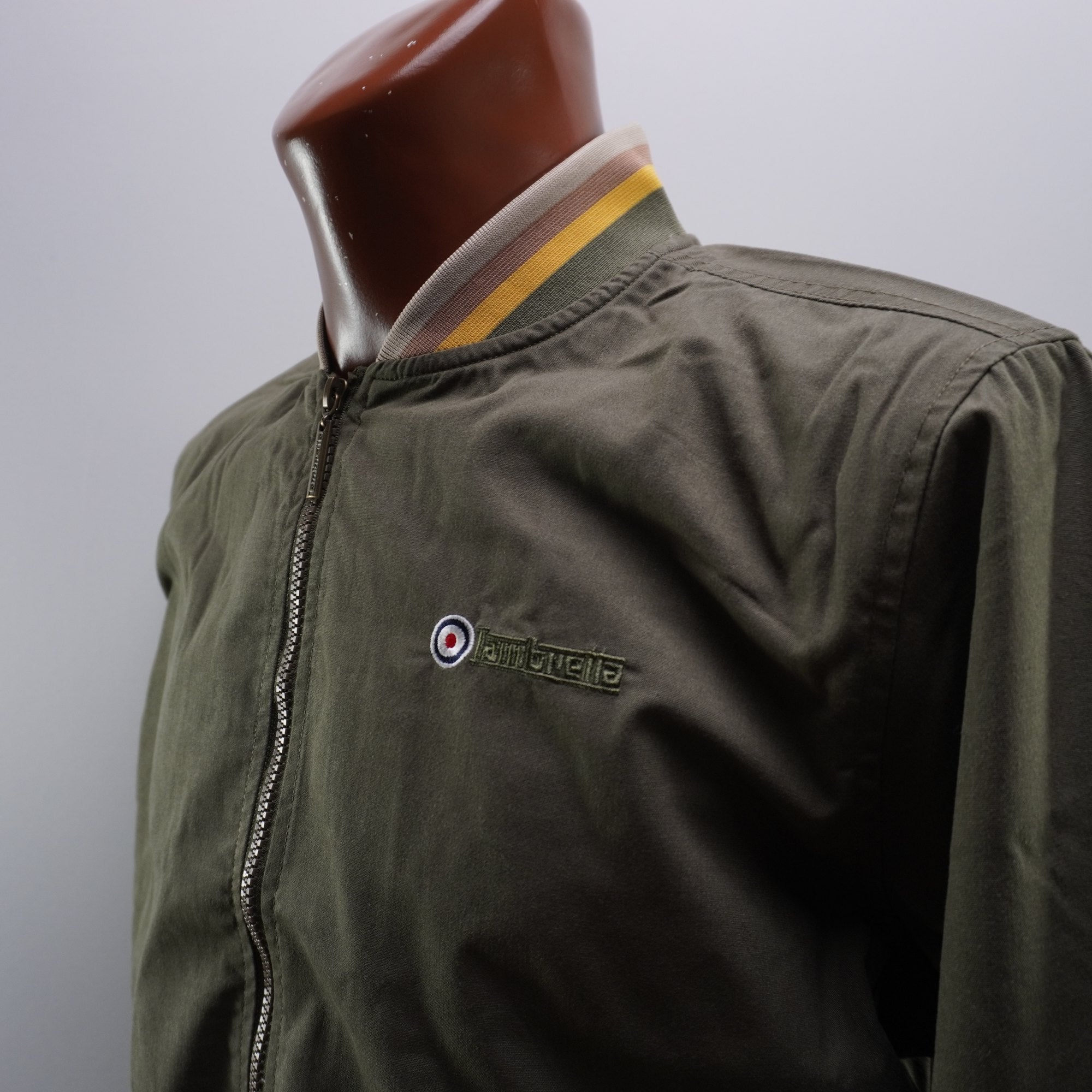 Chaqueta Bomber Lambretta para Hombre Usada - Beige, XL