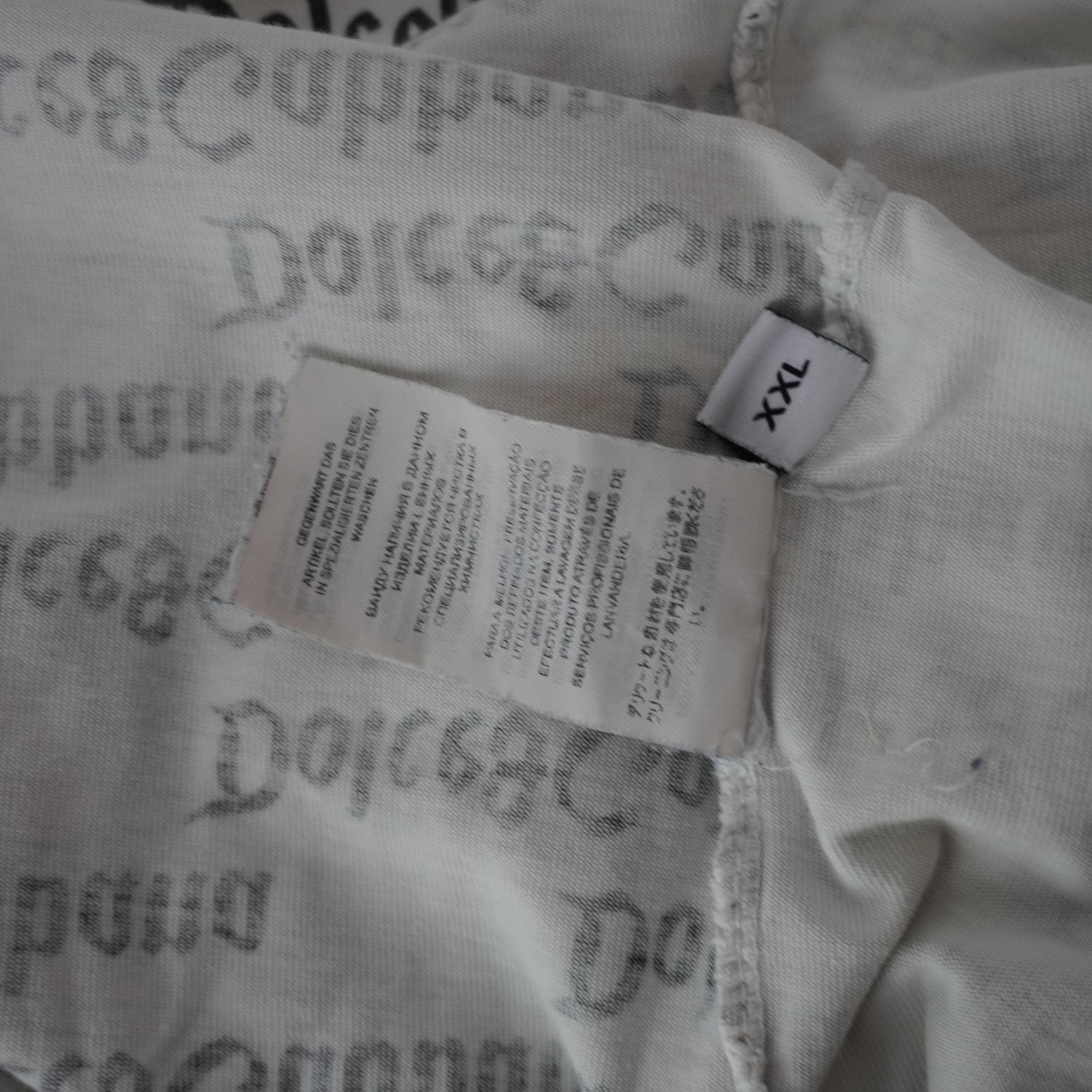 Camiseta Dolce Gabbana para Hombre Usada - Blanca, XXL