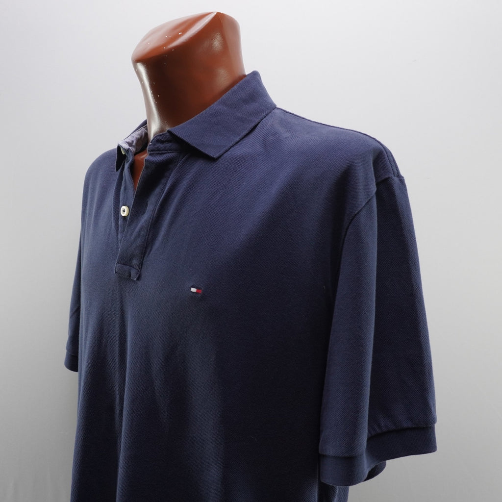 Camiseta de Manga Corta Tommy Hilfiger para Hombre Usada - Azul, XL