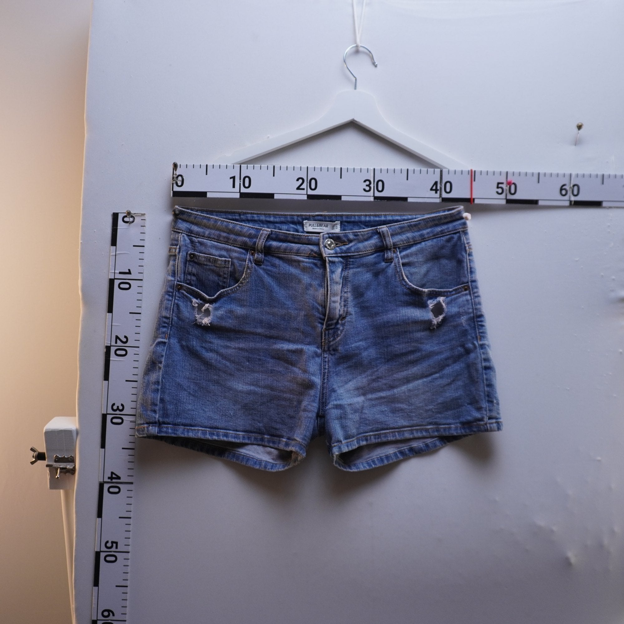 Pantalones Cortos Vaqueros Pull & Bear para Mujer Usados - Azul, XL