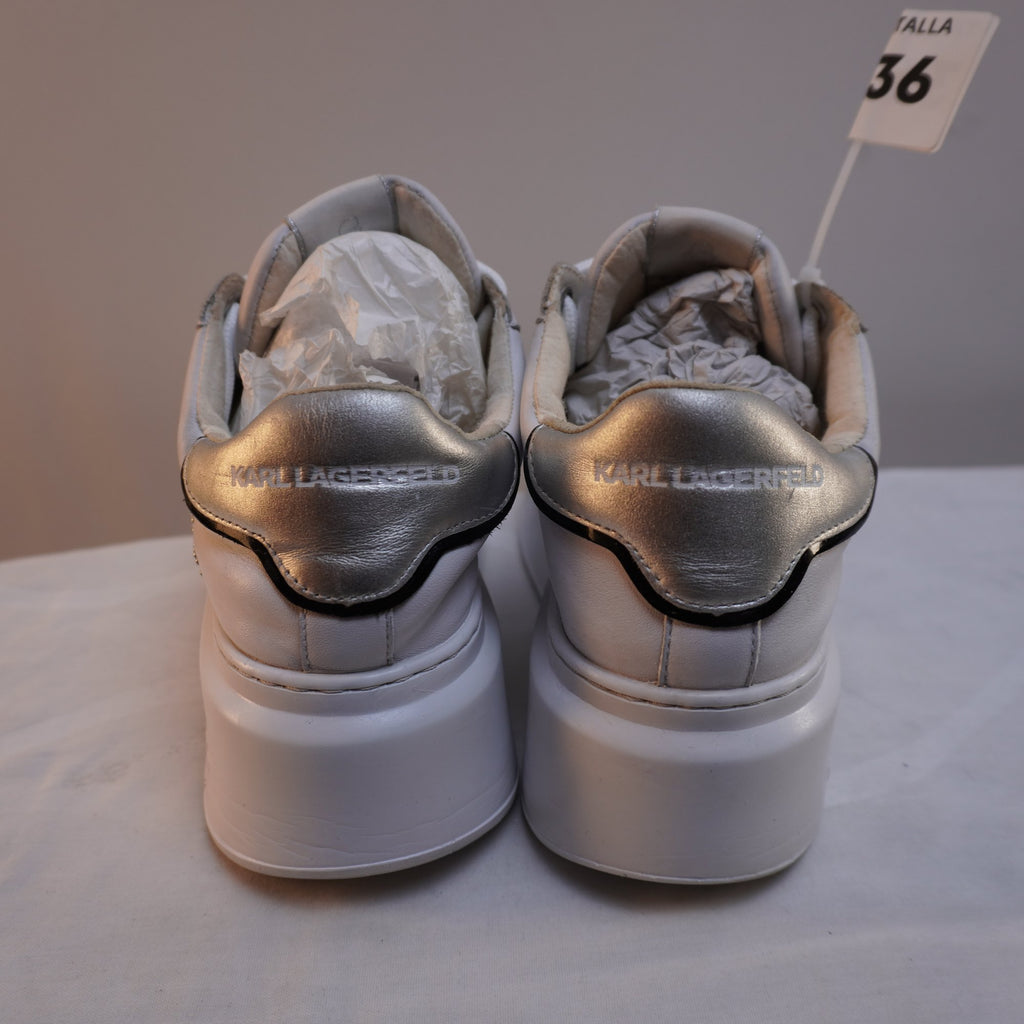 Zapatillas Karl Lagerfeld para Mujer Usadas - Blancas, Talla 36
