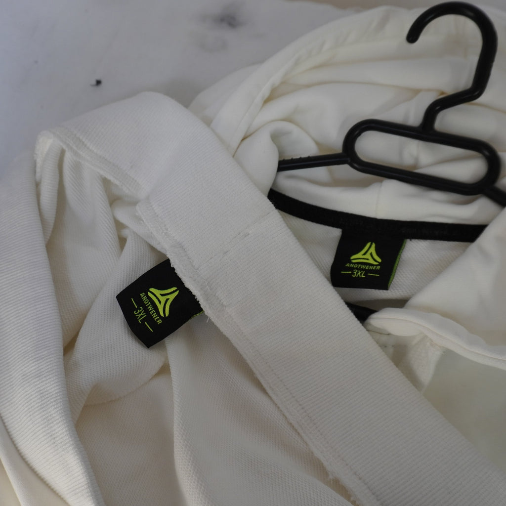 Sudadera con Capucha Anotwener para Hombre Nueva - Blanca, XXXL