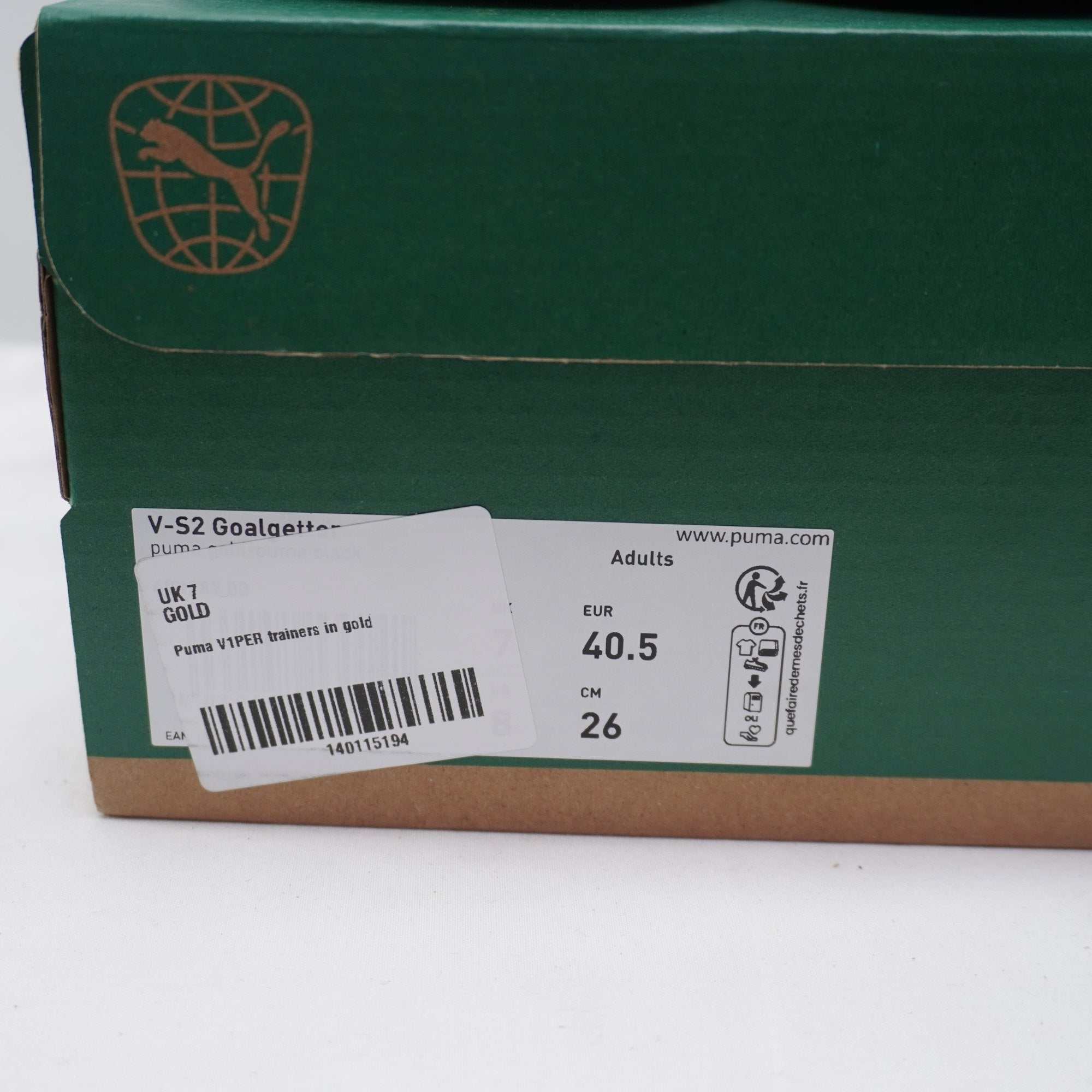 Zapatillas Puma para Hombre Usadas - Dorado, Adultos