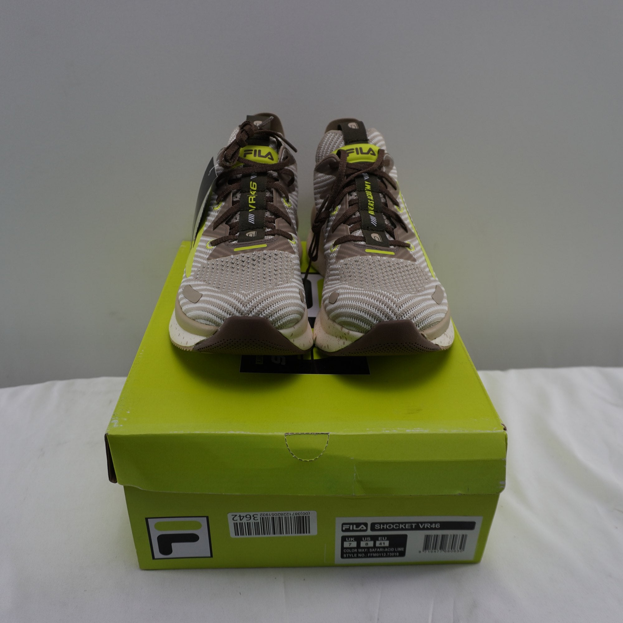 Zapatillas Fila para Hombre Usadas - Beige, Talla 41
