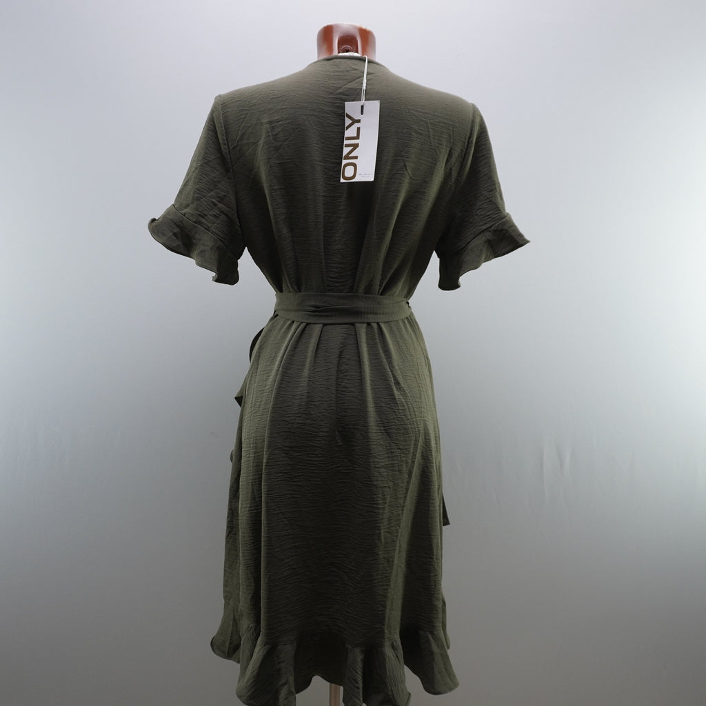 Vestido Verde de Algodón para Mujer Usado - Talla L