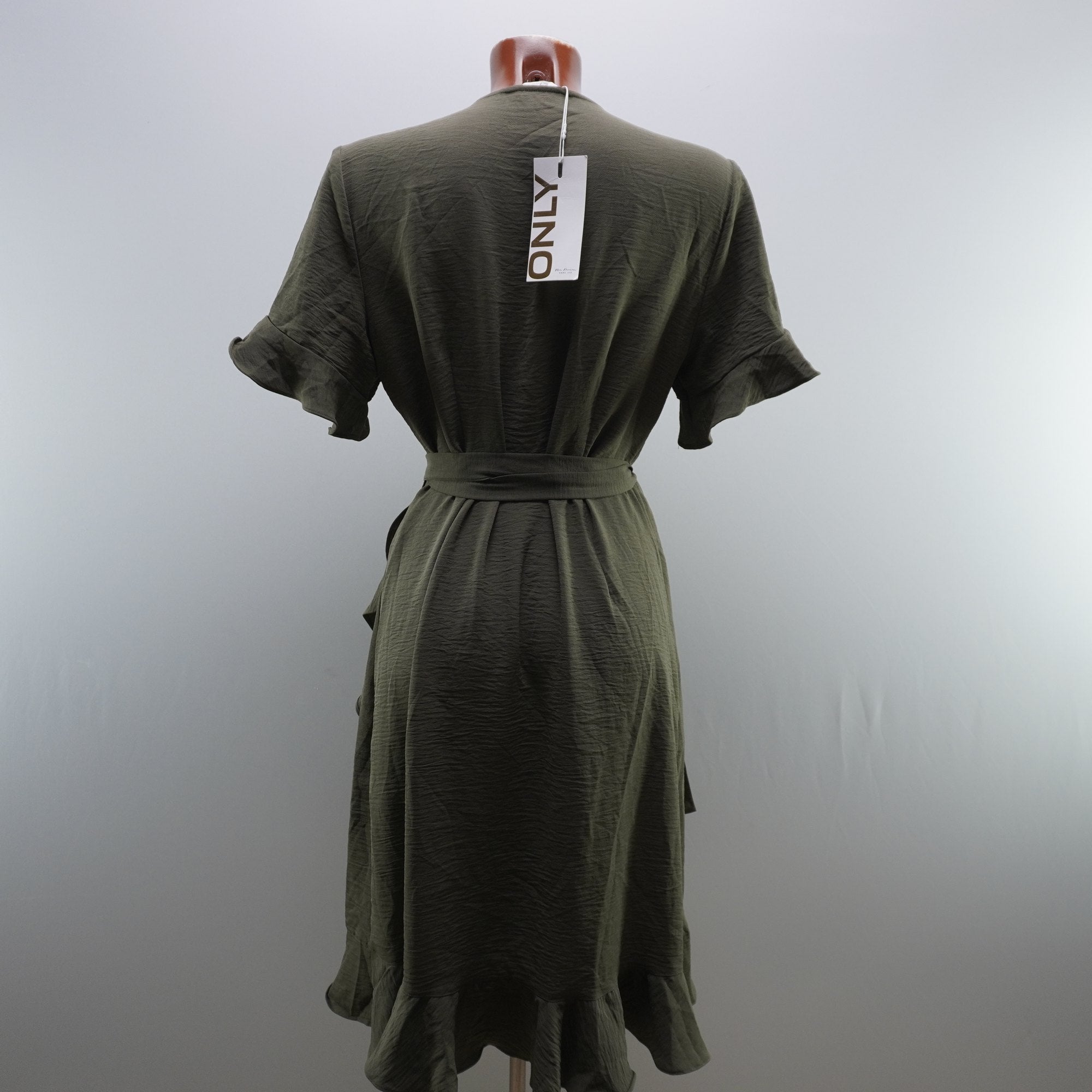 Vestido Verde de Algodón para Mujer Usado - Talla L