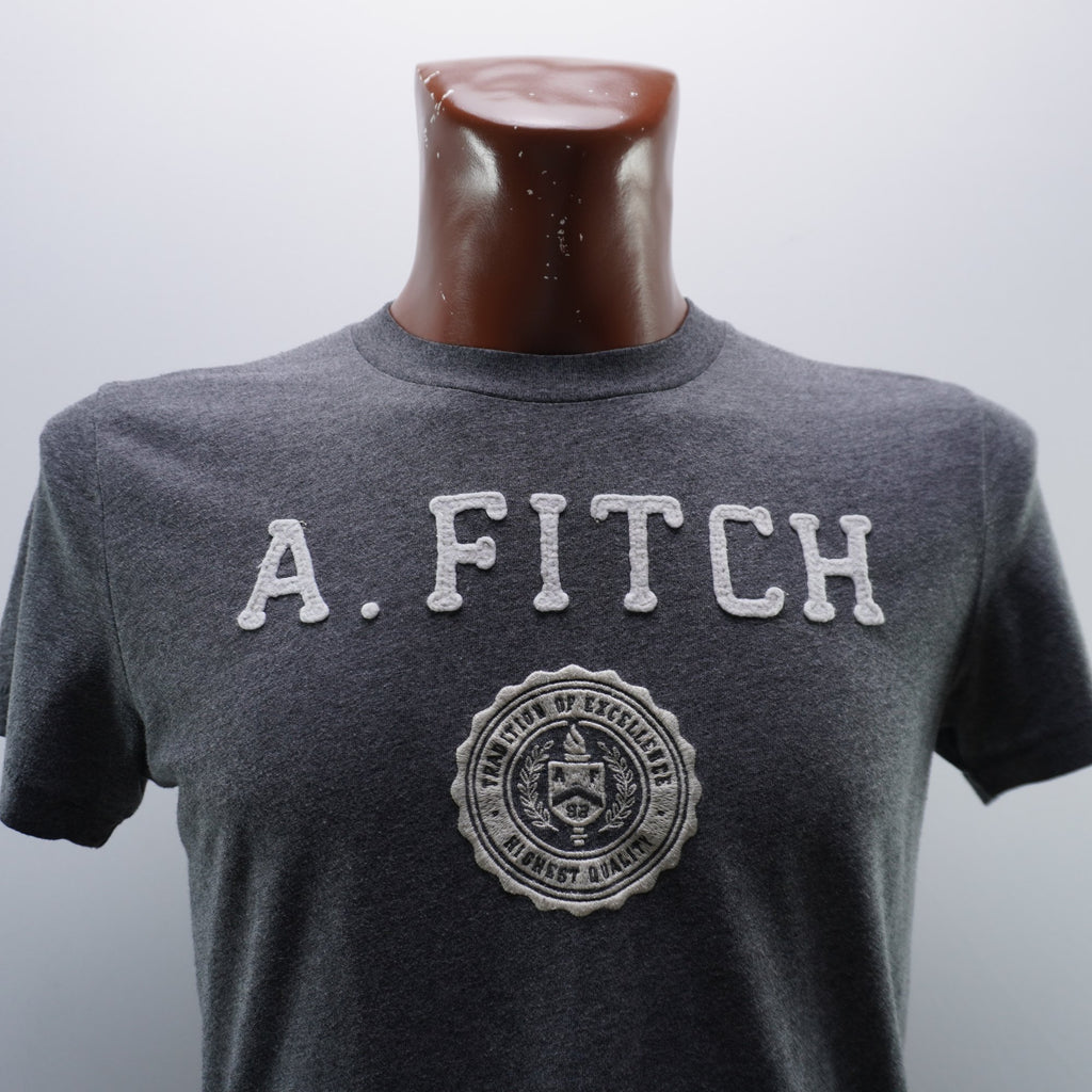 Camiseta de Manga Corta Abercrombie & Fitch para Hombre Usada - Gris, S