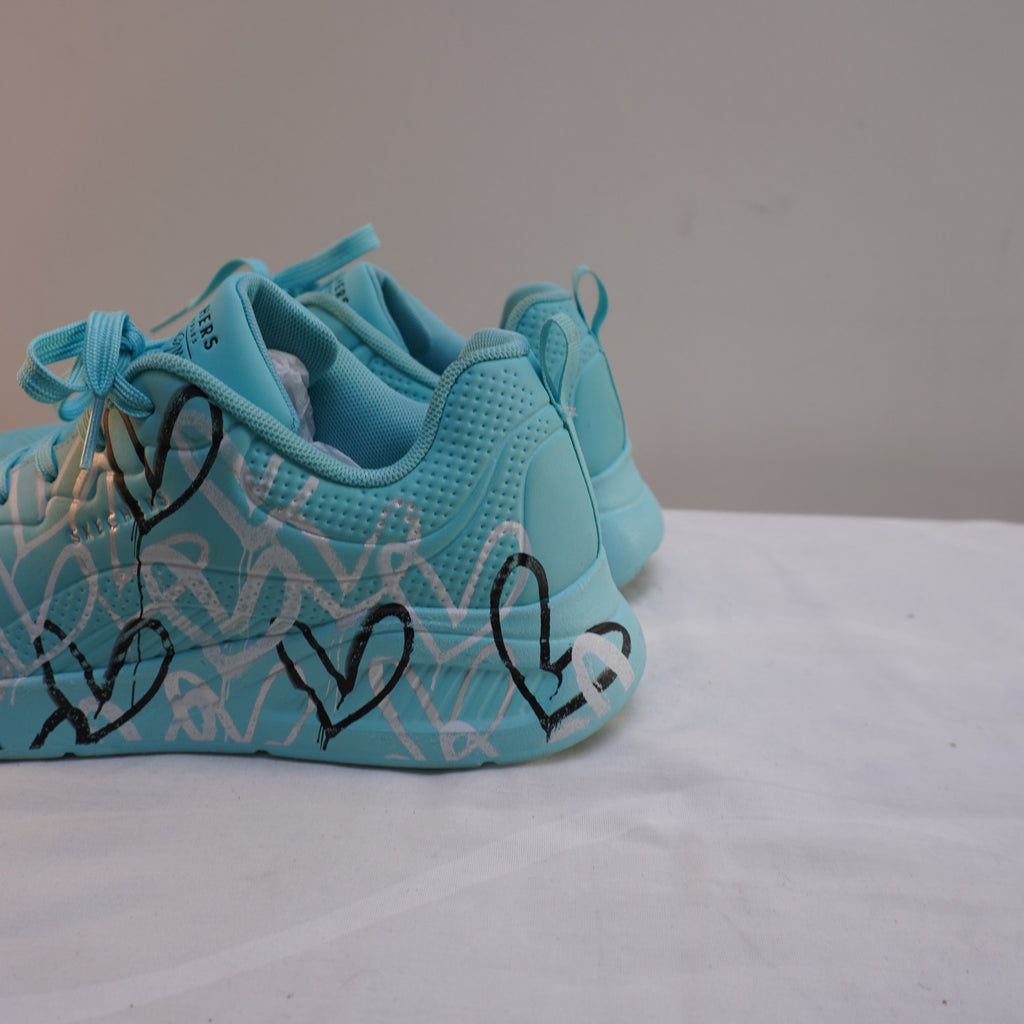 Zapatillas Skechers para Mujer Usadas - Azul, 39