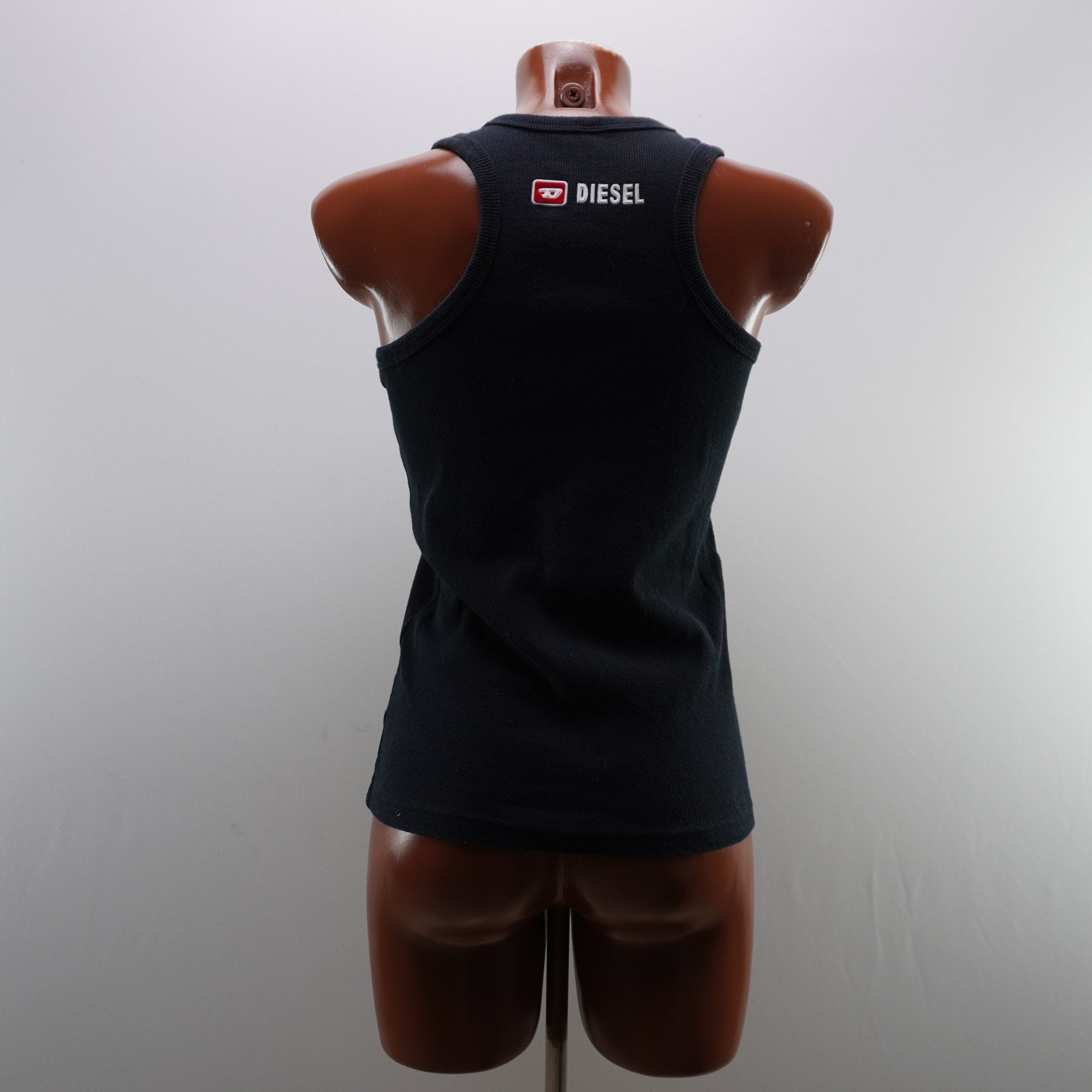 Camiseta de Manga Corta Diesel para Mujer Usada - Negro, L