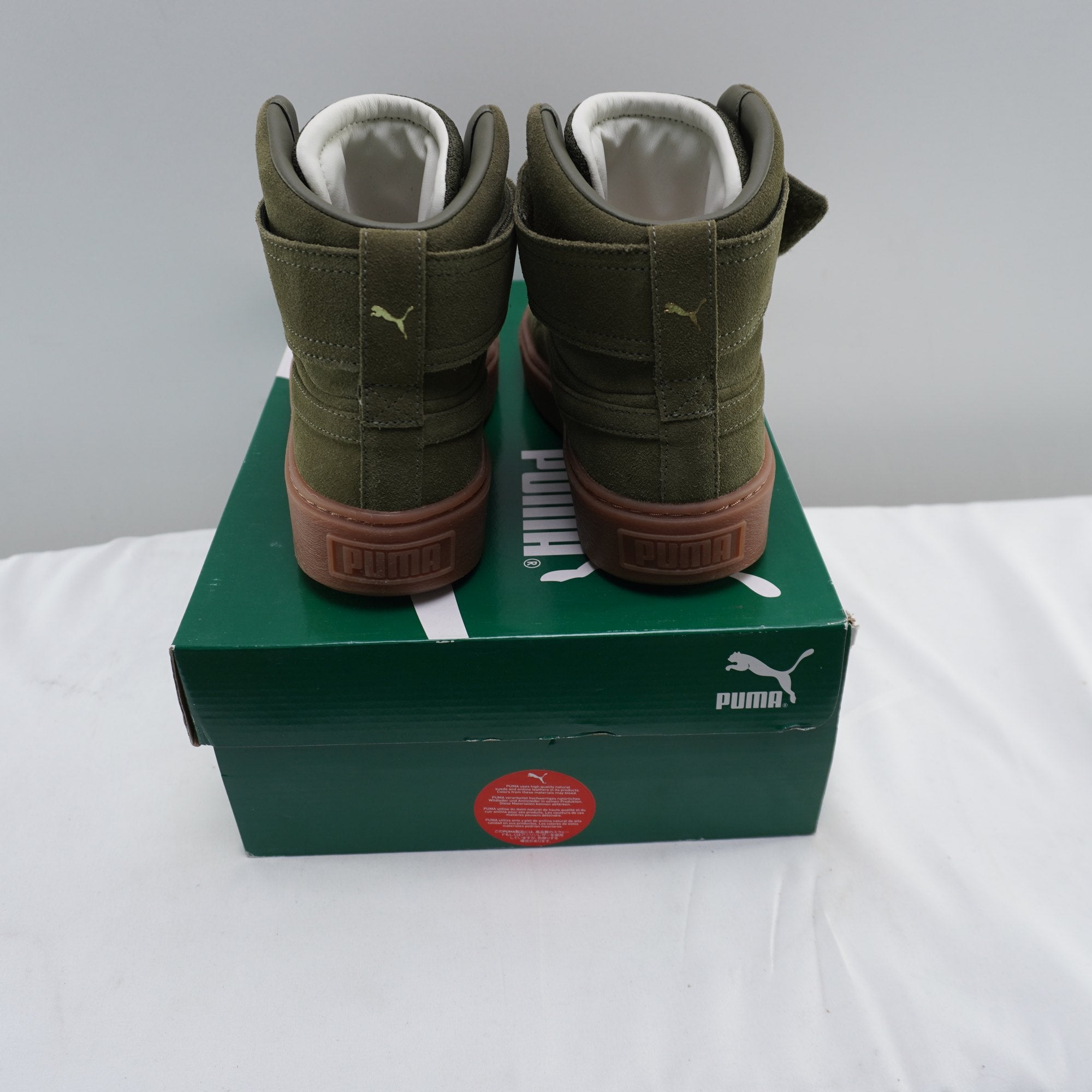 Zapatillas Puma para Mujer Usadas - Verde, Talla 38