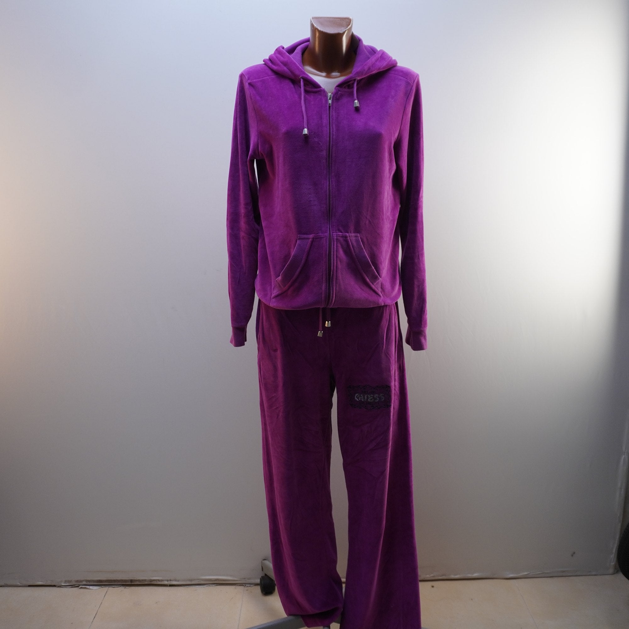 Sudadera con Capucha Guess para Mujer Usada - Púrpura, XL