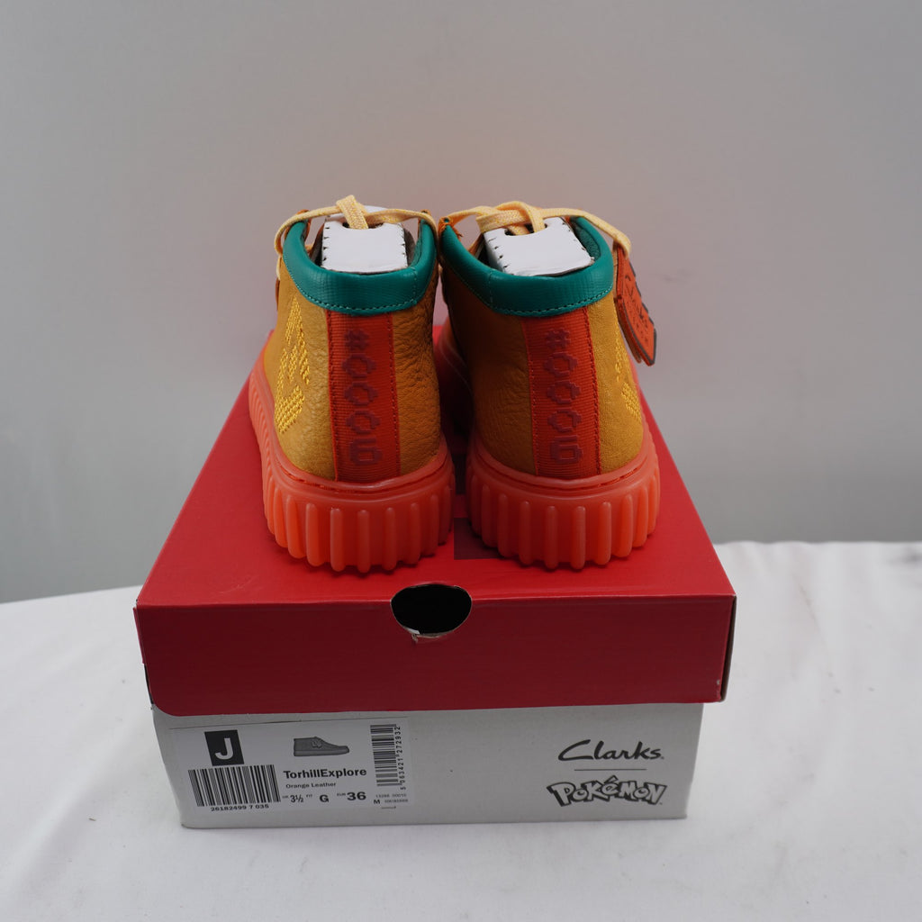 Zapatillas Clarks para Mujer Usadas - Naranja, Talla 36