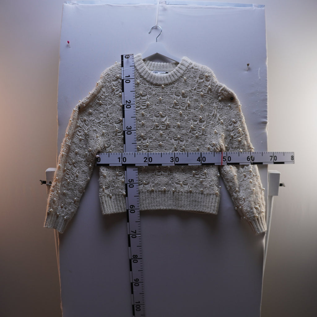 Suéter Zara para Mujer Usado - Beige, Pequeño (S)