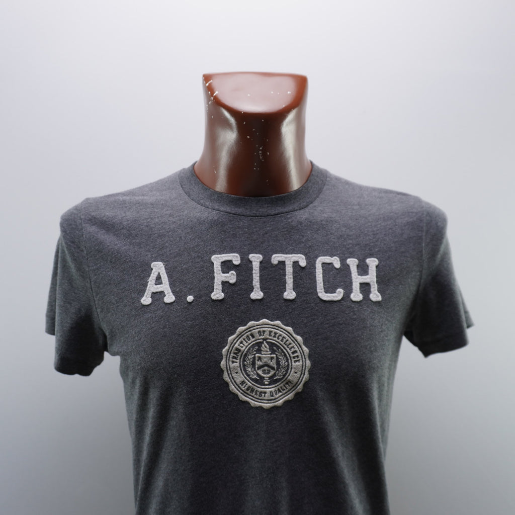 Camiseta de Manga Corta Abercrombie & Fitch para Hombre Usada - Gris, S