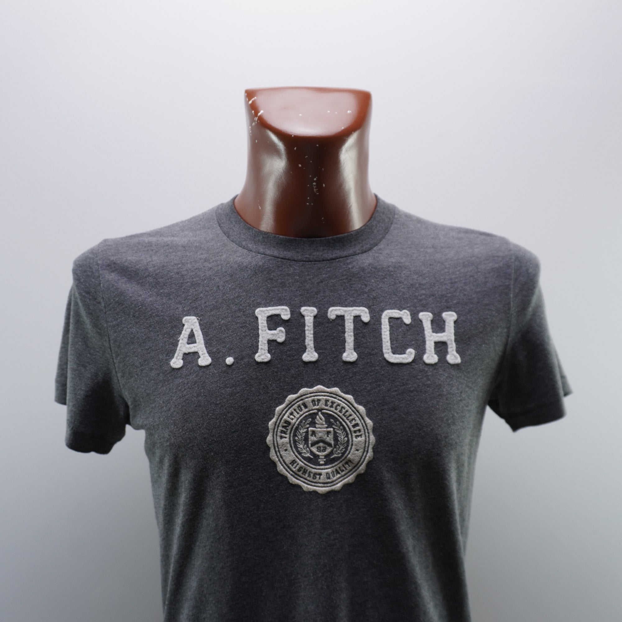 Camiseta de Manga Corta Abercrombie & Fitch para Hombre Usada - Gris, S