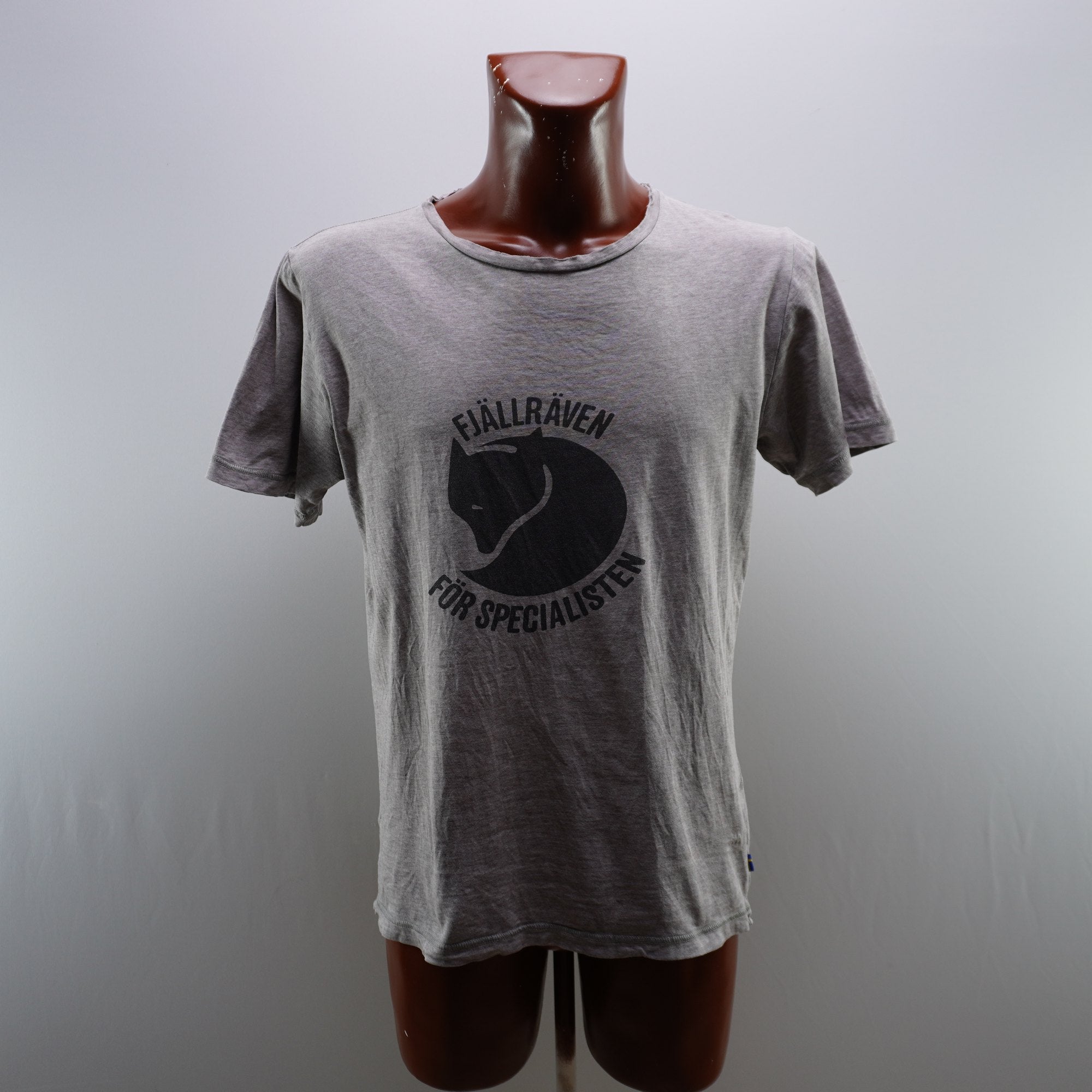 Camiseta de Manga Corta Fjallraven para Hombre Usada - Gris, XL