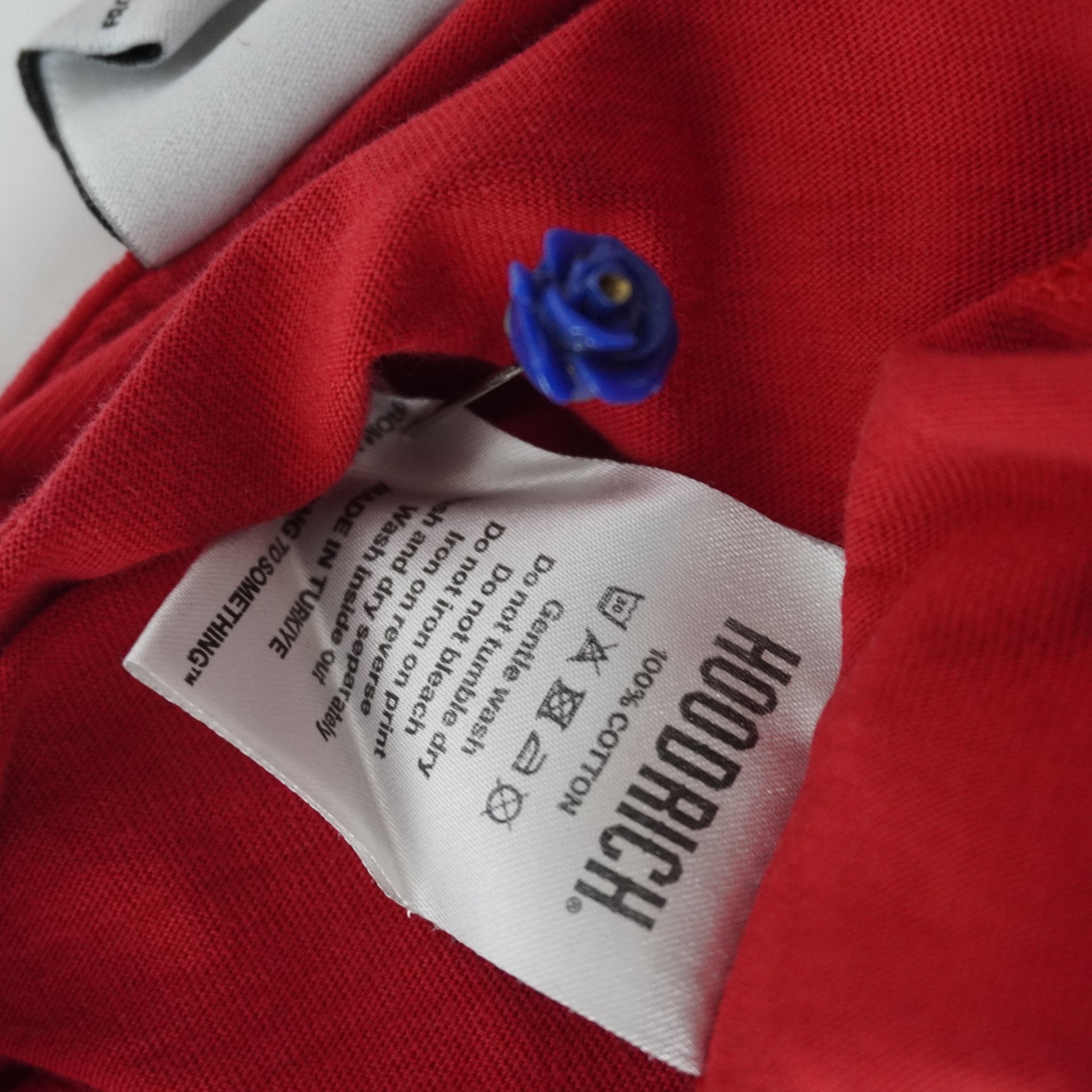 Camiseta de Manga Corta Hoodrich para Hombre - Roja, M - Usada en Muy Buen Estado