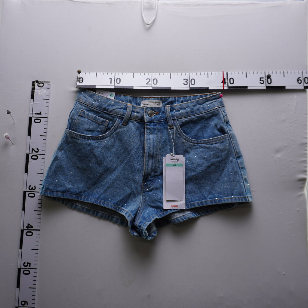 Pantalones Cortos Vaqueros Sinsey para Mujer Usados - Azul, L