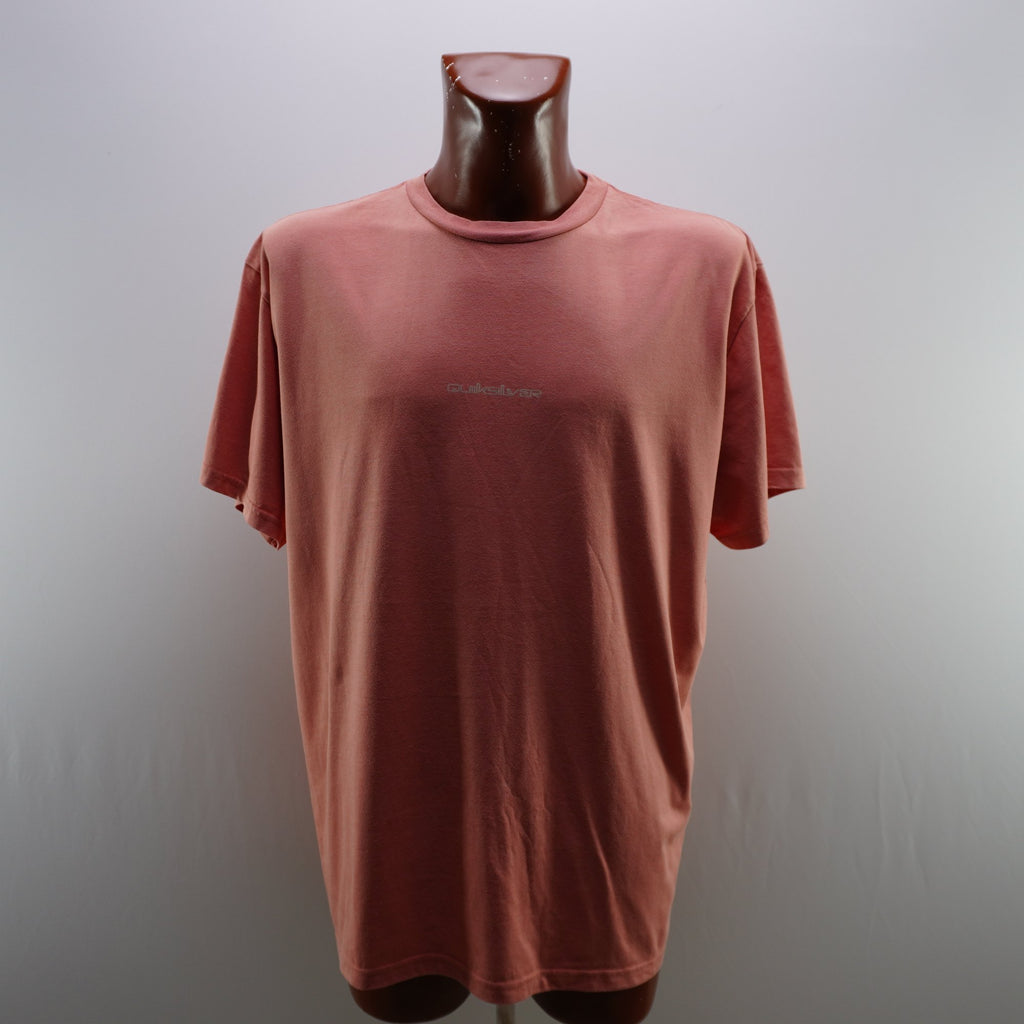 Camiseta de Manga Corta Quiksilver para Hombre Usada - Coral, XL