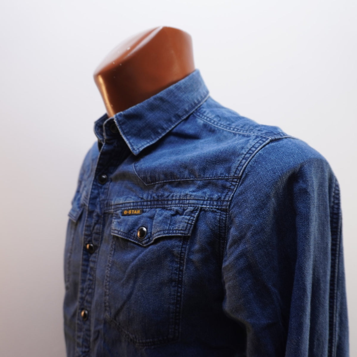 Camisa Henley G-Star para Hombre Usada - Azul, M