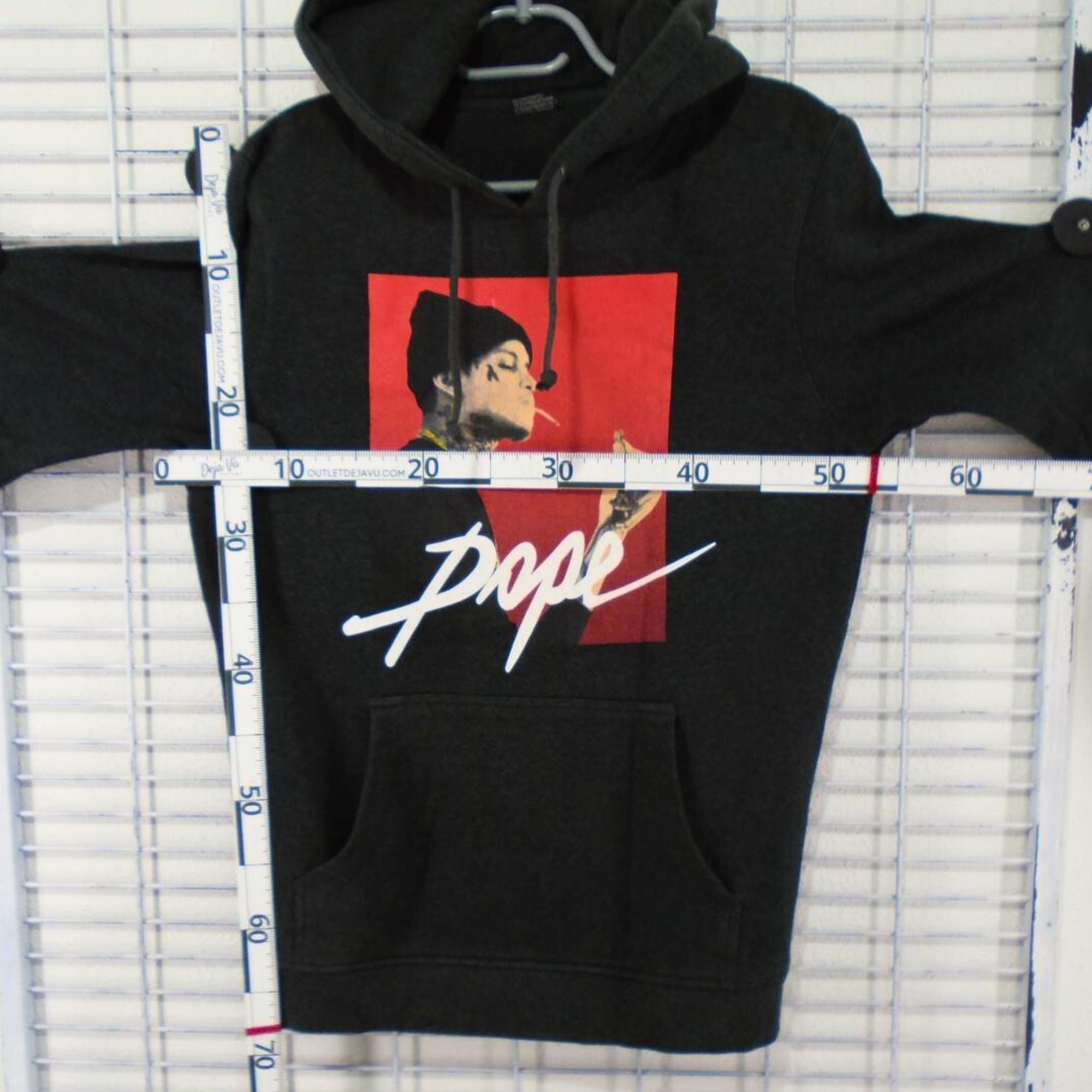 Men's Mister Tee Black Hoodie - Size M, Excellent Used Condition