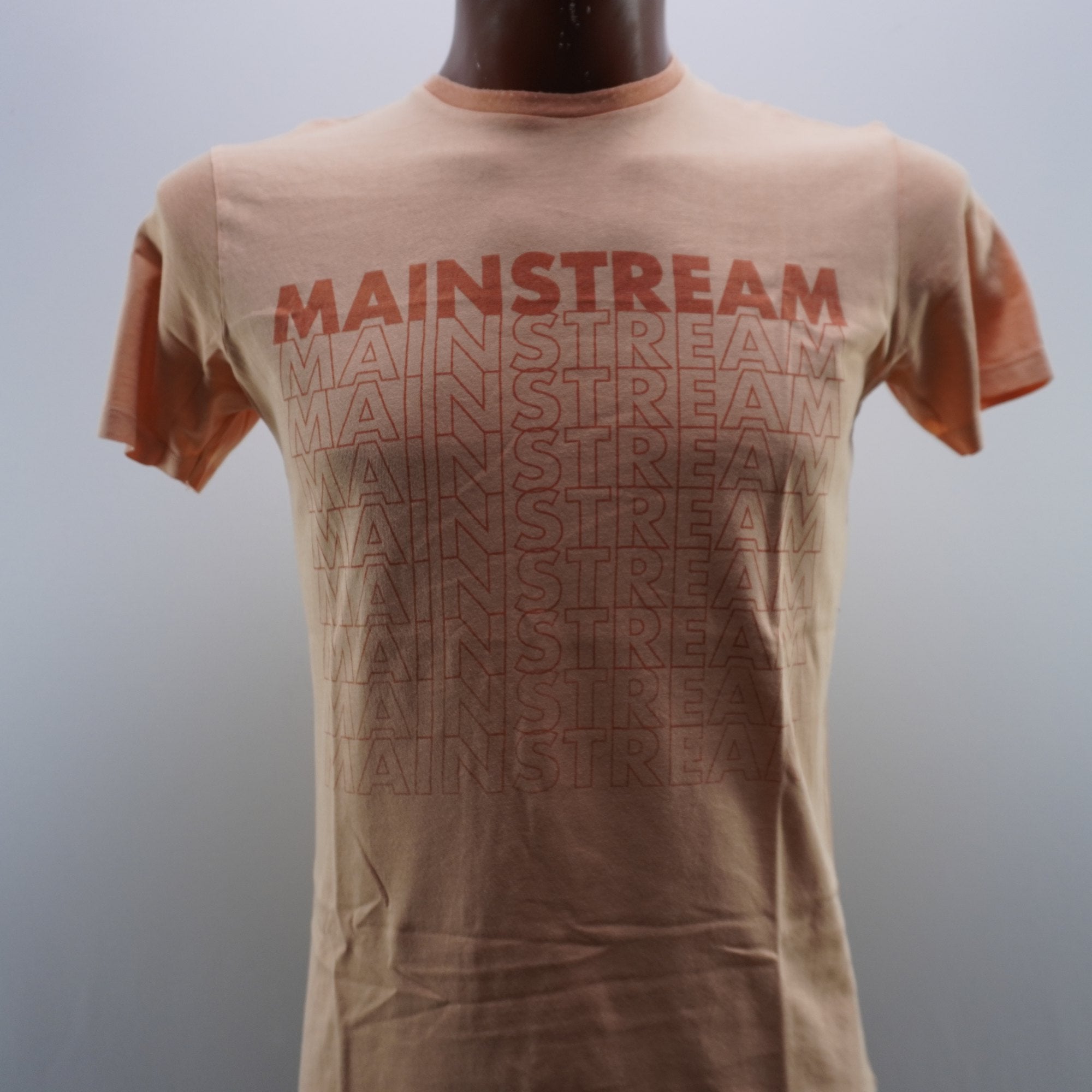 Camiseta Mainstream para Hombre Usada - Naranja, Pequeño (S)