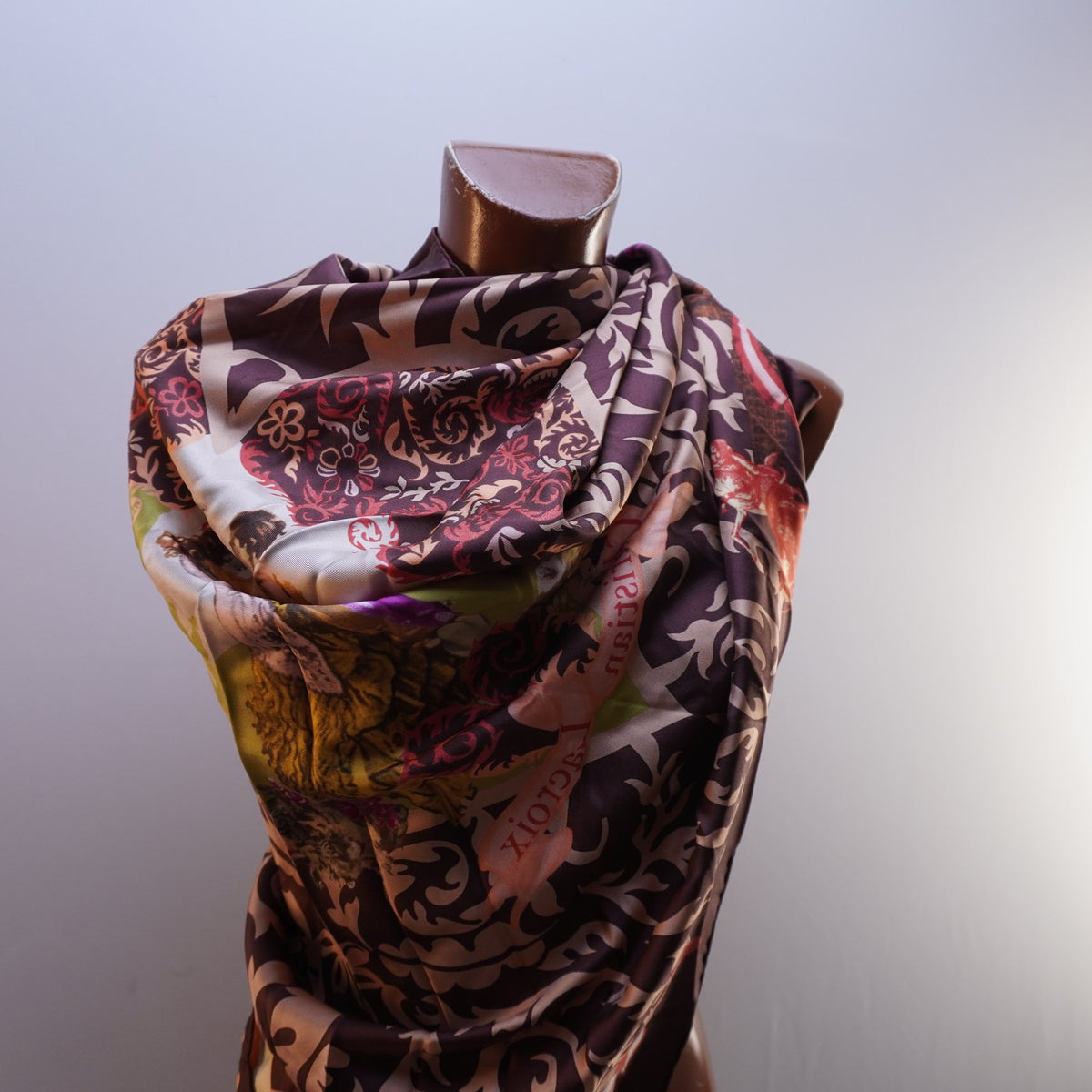 Bufanda Christian Lacroix para Mujer Usada - Multicolor, Seda