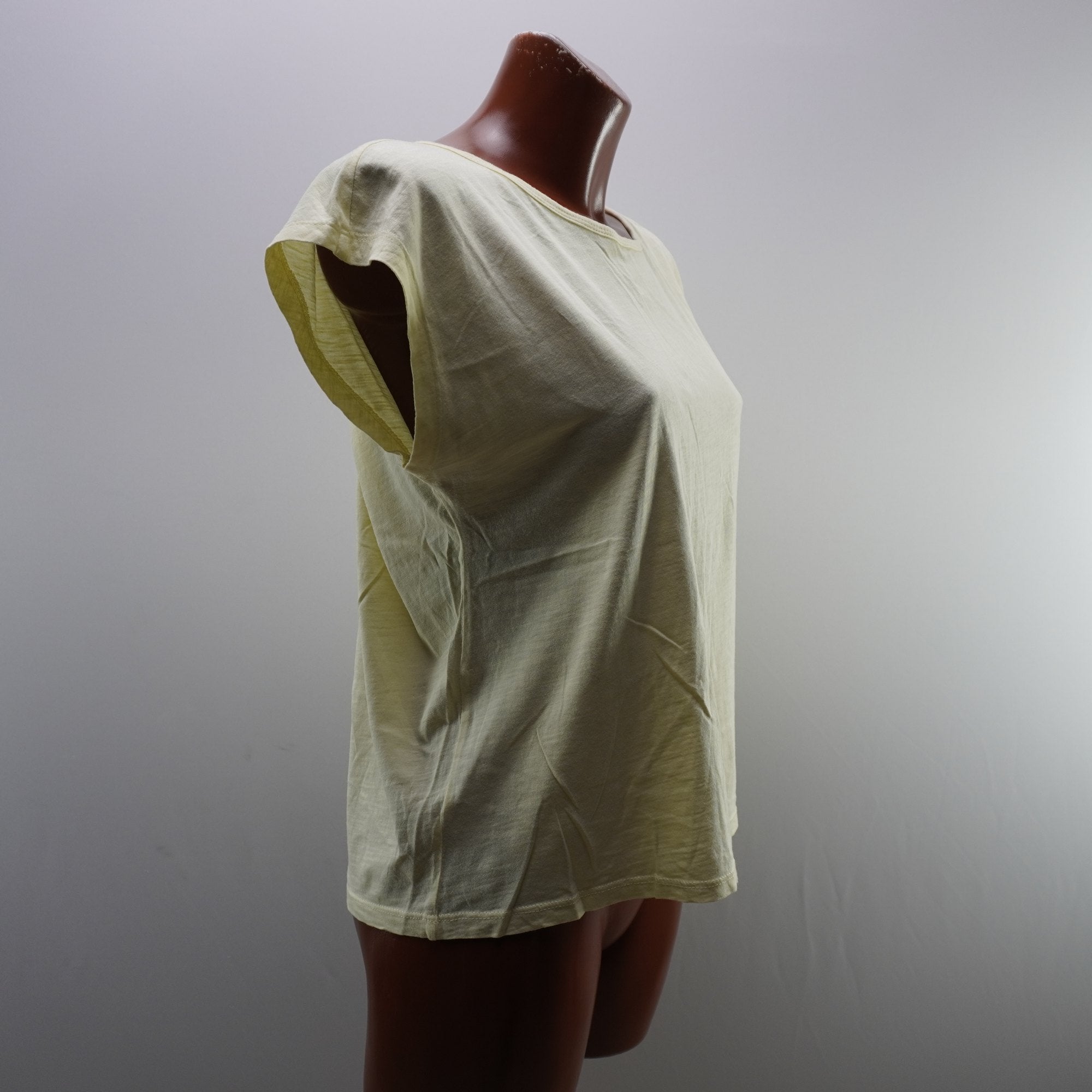 Camiseta Cortefiel para Mujer Usada - Amarillo, S