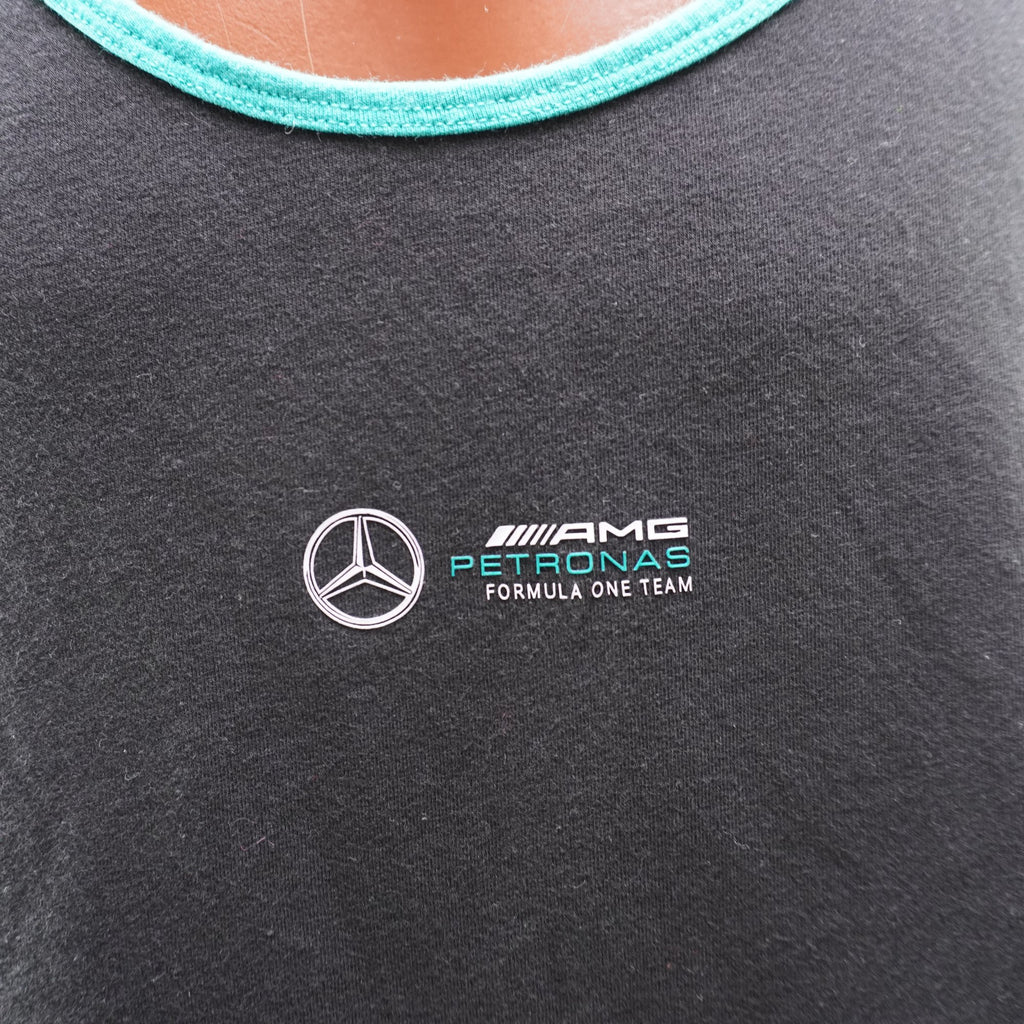Camiseta sin Mangas Mercedes Benz para Hombre Usada - Negra, XXL