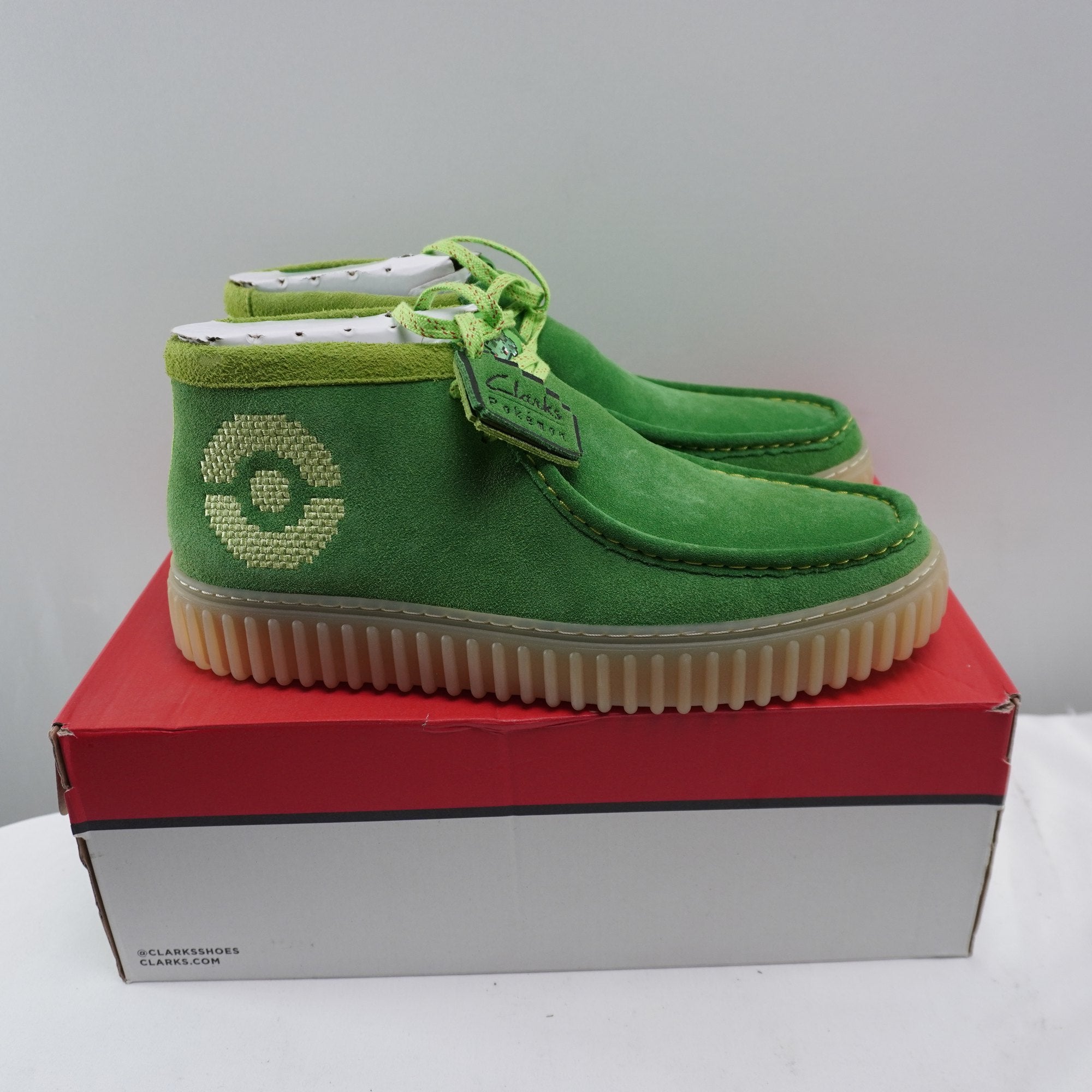 Zapatillas Clarks para Hombre Usadas - Verde, Talla 45