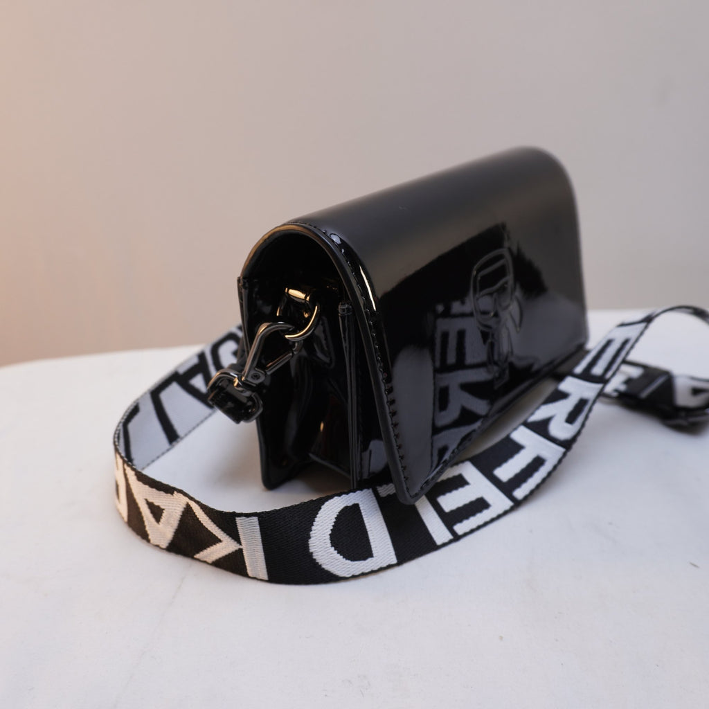 Bolso Baguette Karl Lagerfeld para Mujer Usado - Negro