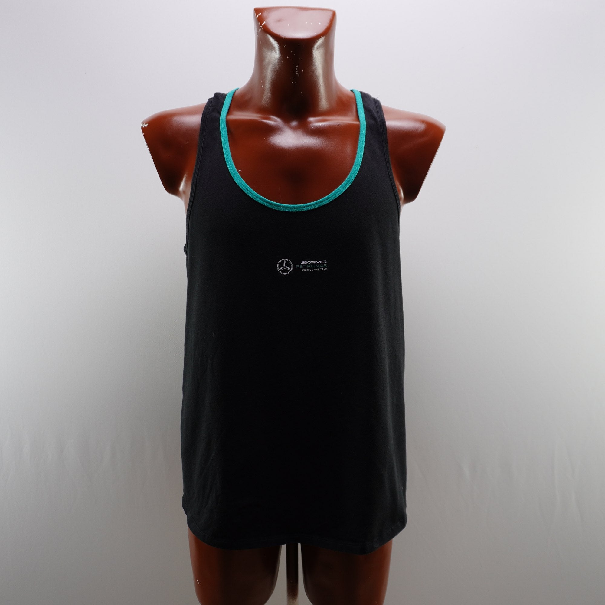 Camiseta sin Mangas Mercedes Benz para Hombre Usada - Negra, XXL