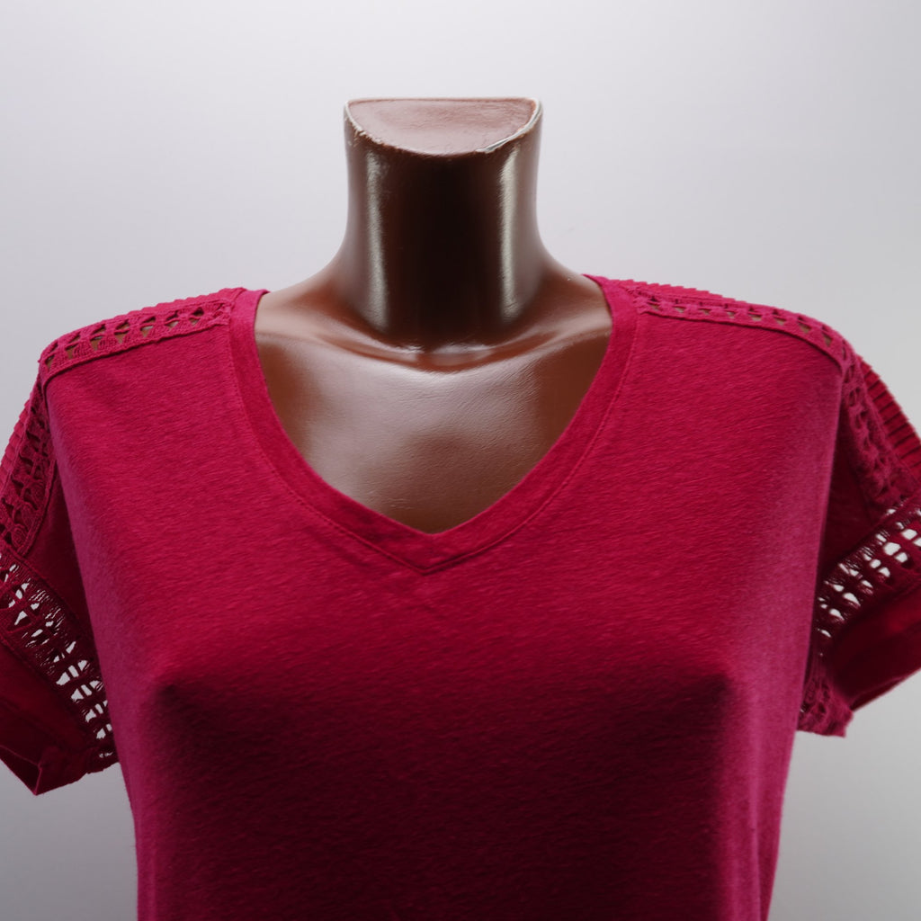 Camiseta de Manga Corta Oysho para Mujer Usada - Roja, M