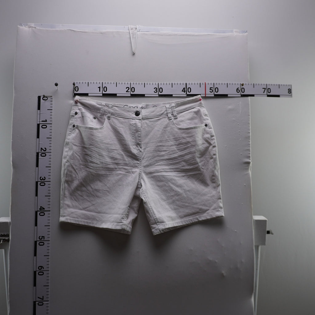 Pantalones Cortos Vaqueros Gina para Mujer Usados - Blanco, XXL
