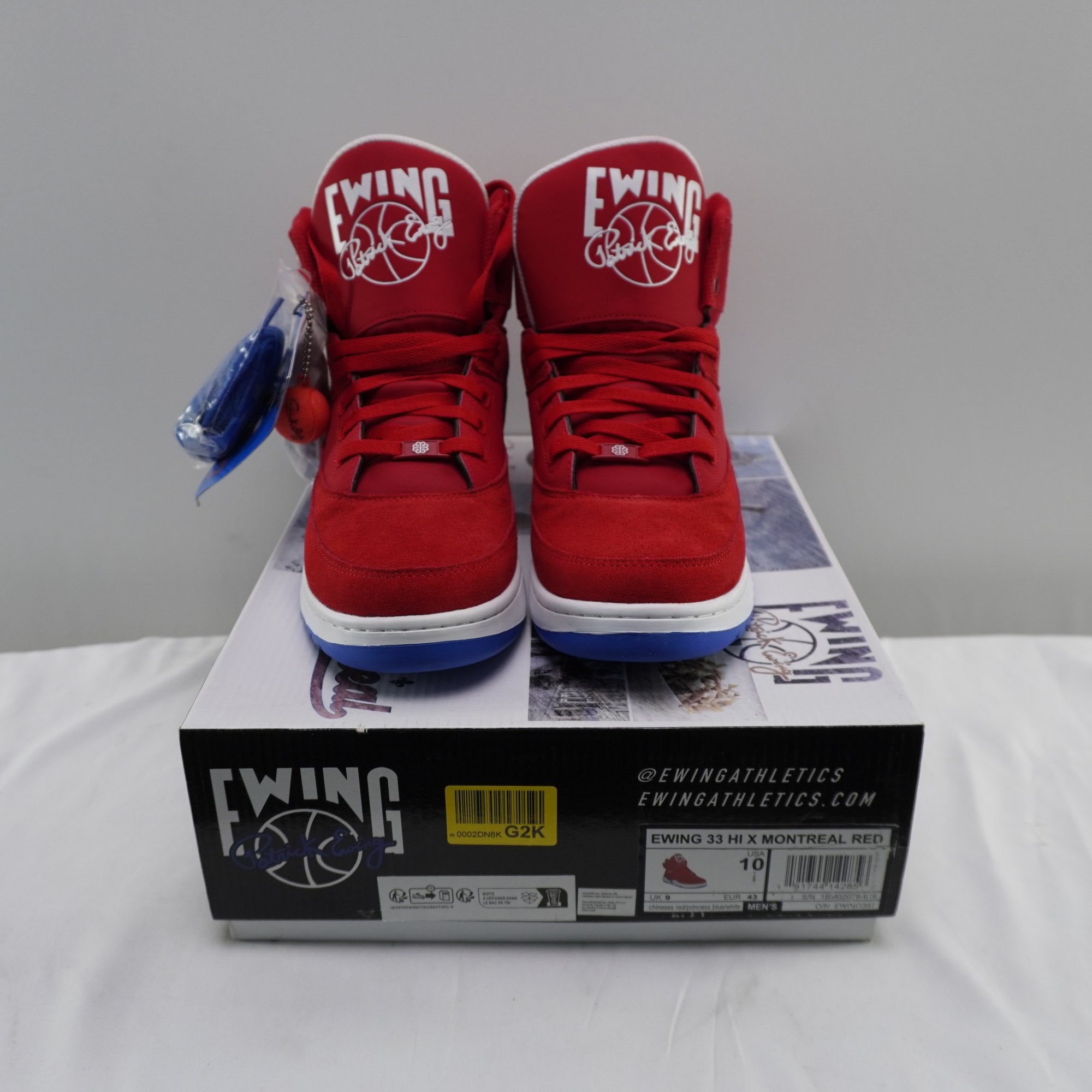 Zapatillas Patrick Ewing 33 para Hombre Usadas - Rojo, Talla 43