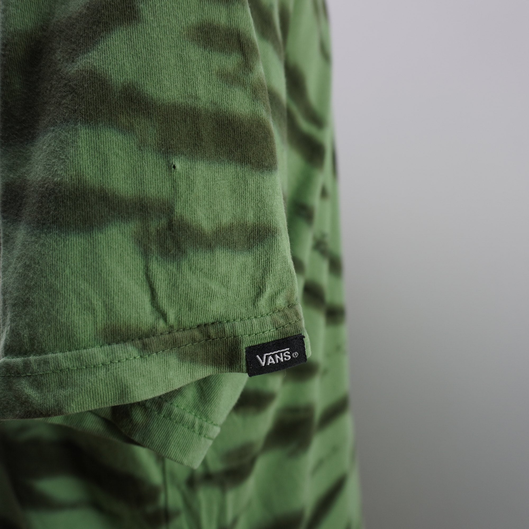 Camiseta de Manga Corta Vans para Hombre Usada - Verde, L