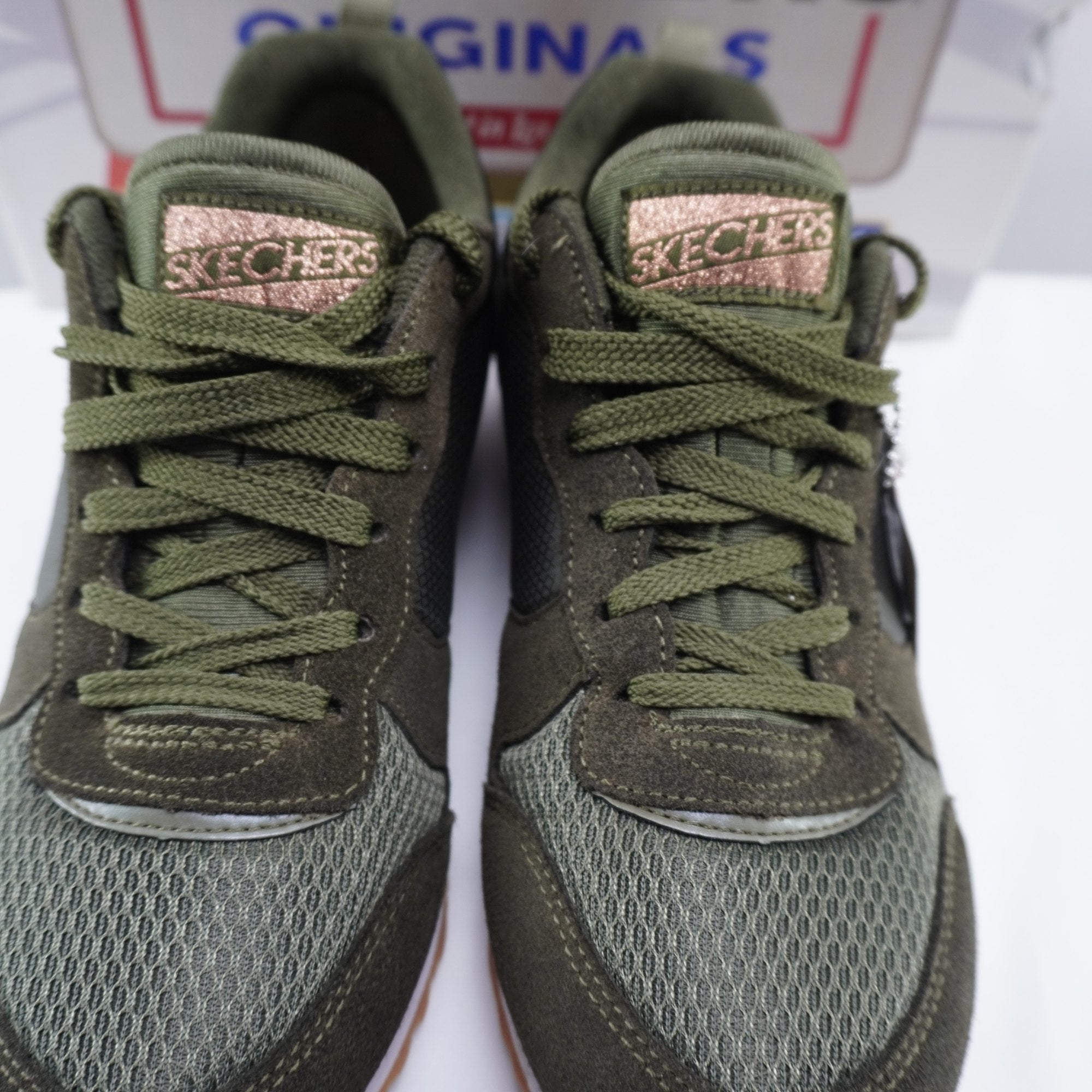 Zapatillas Skechers para Mujer Nuevas - Verde, Talla 38