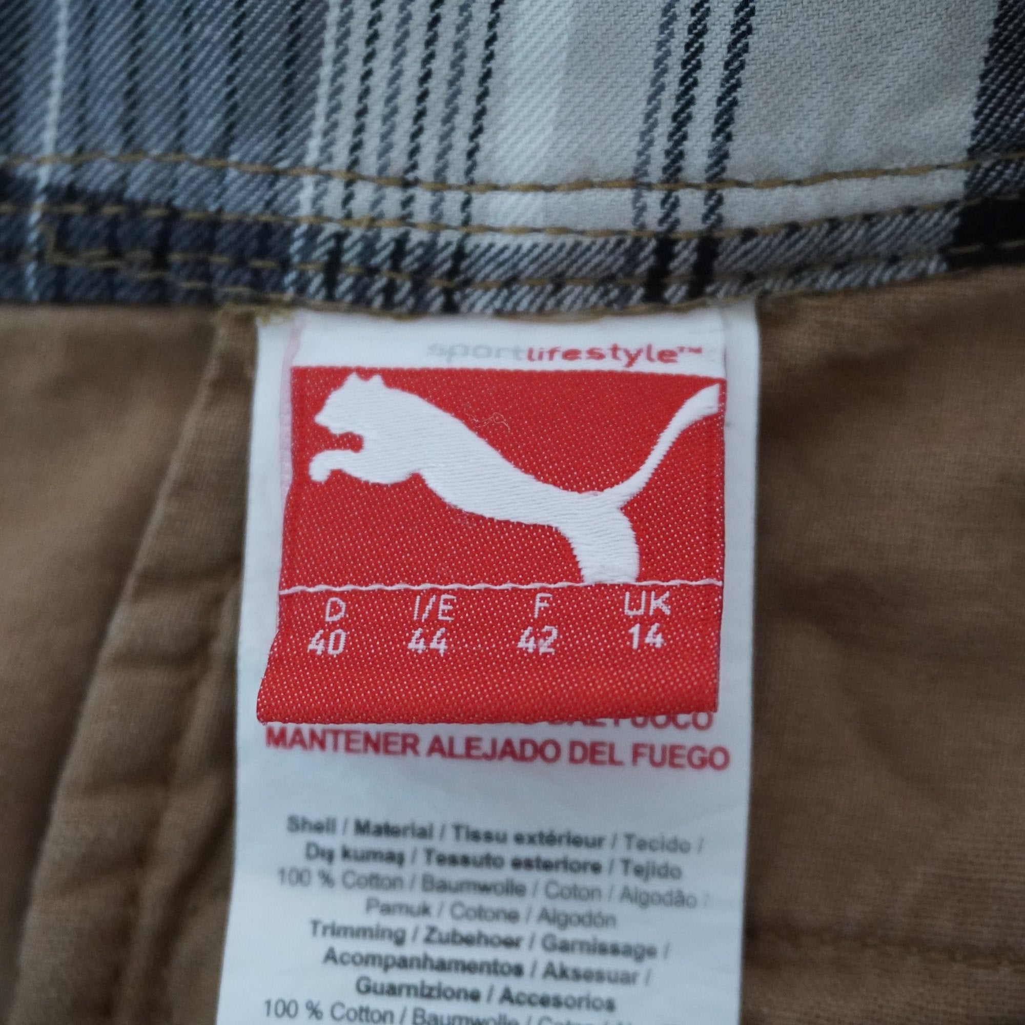 Pantalones Cortos Vaqueros Puma para Mujer Usados - Marrón, XL