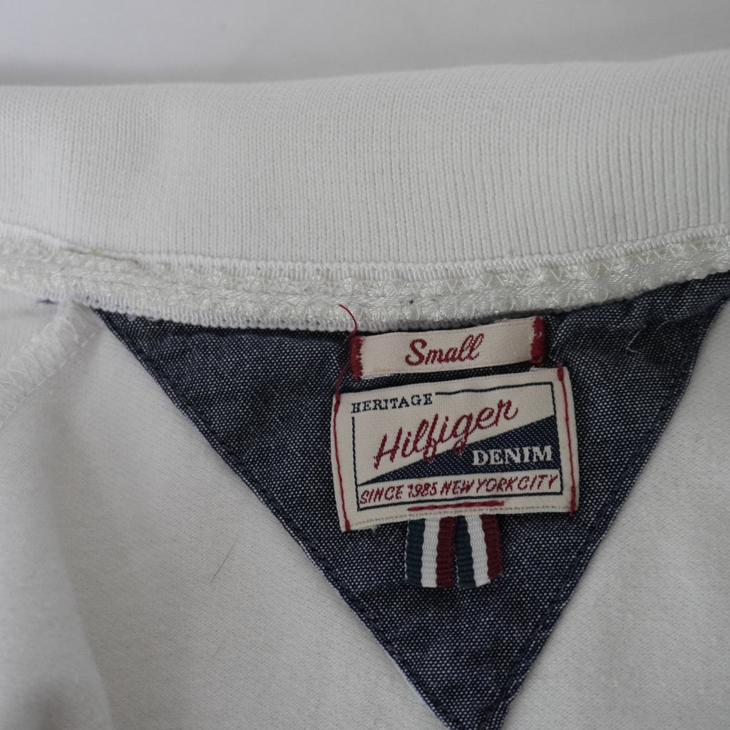 Camiseta de Manga Corta Tommy Hilfiger para Mujer Usada - Blanco, S