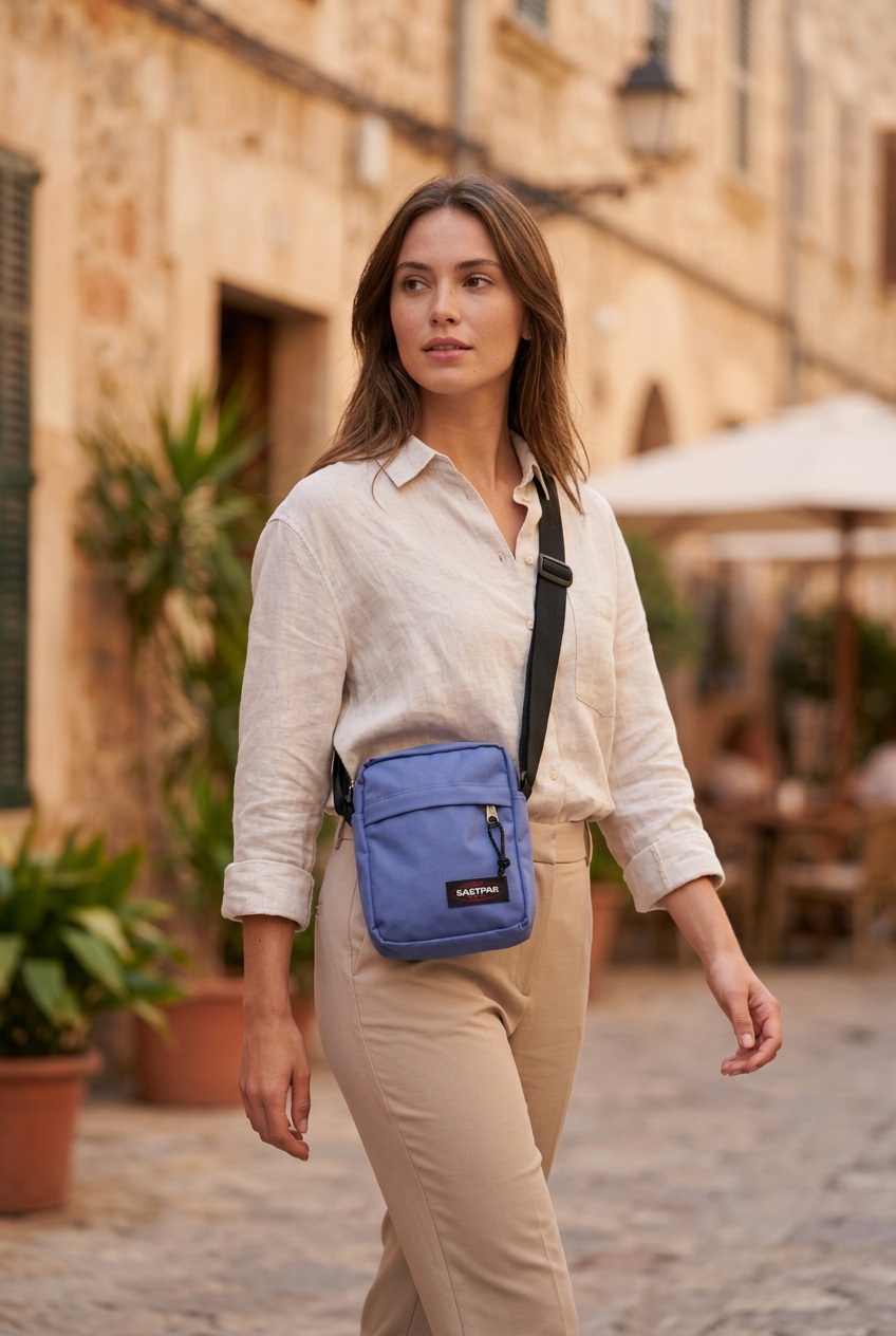 Borsa Baguette Eastpak da uomo usata - Blu