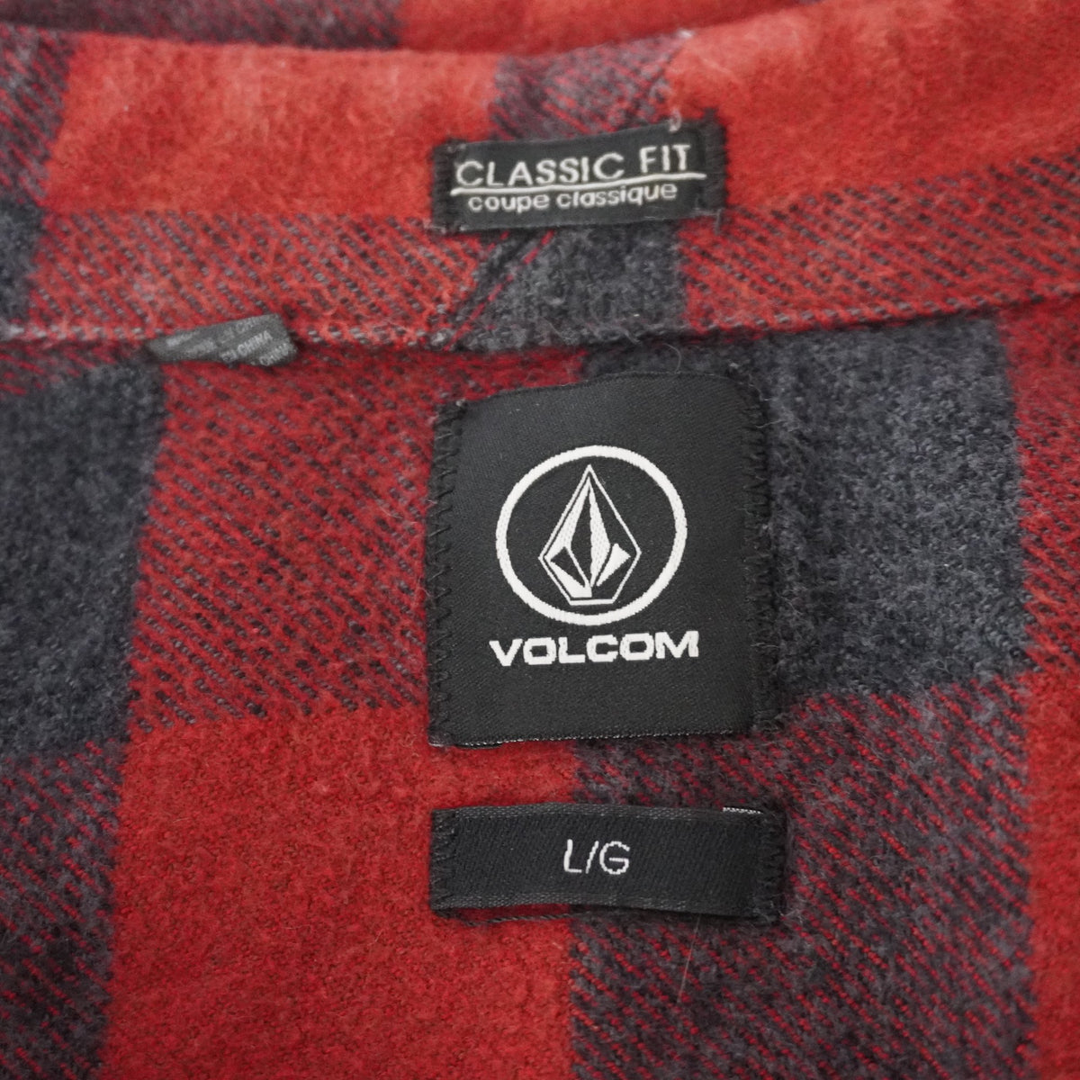 Camisa Henley Volcom para Hombre Usada - Roja, L