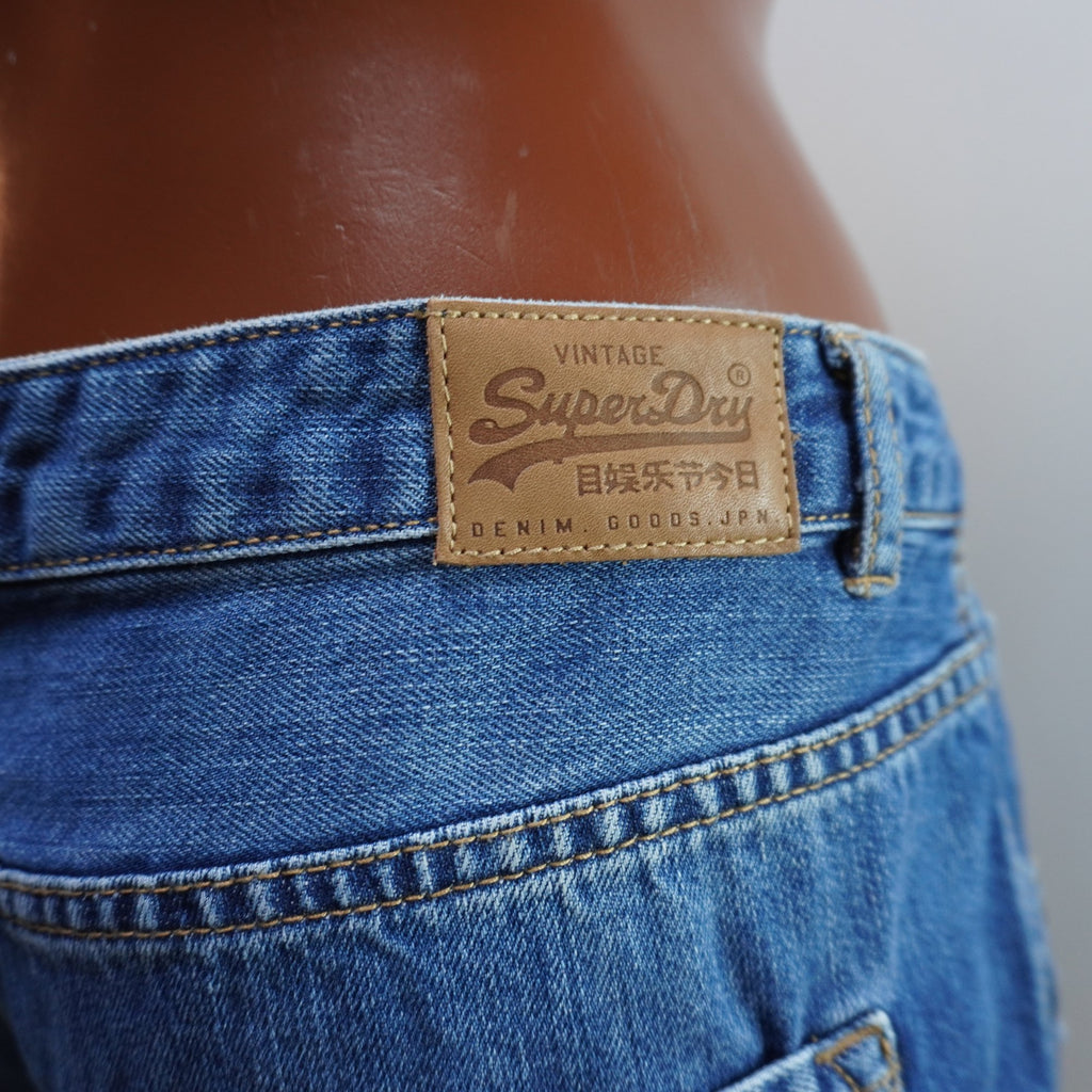 Pantalones Cortos Vaqueros Superdry para Mujer Usados - Azul, L