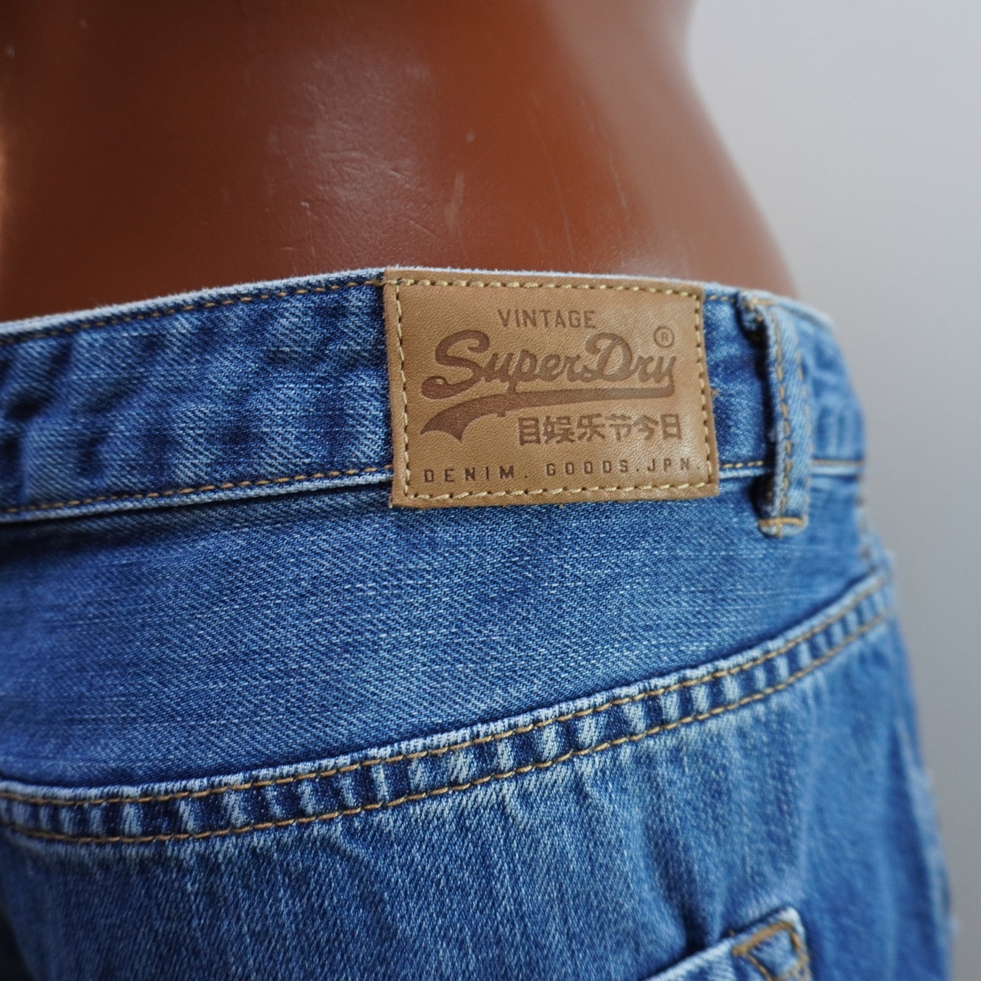 Pantalones Cortos Vaqueros Superdry para Mujer Usados - Azul, L