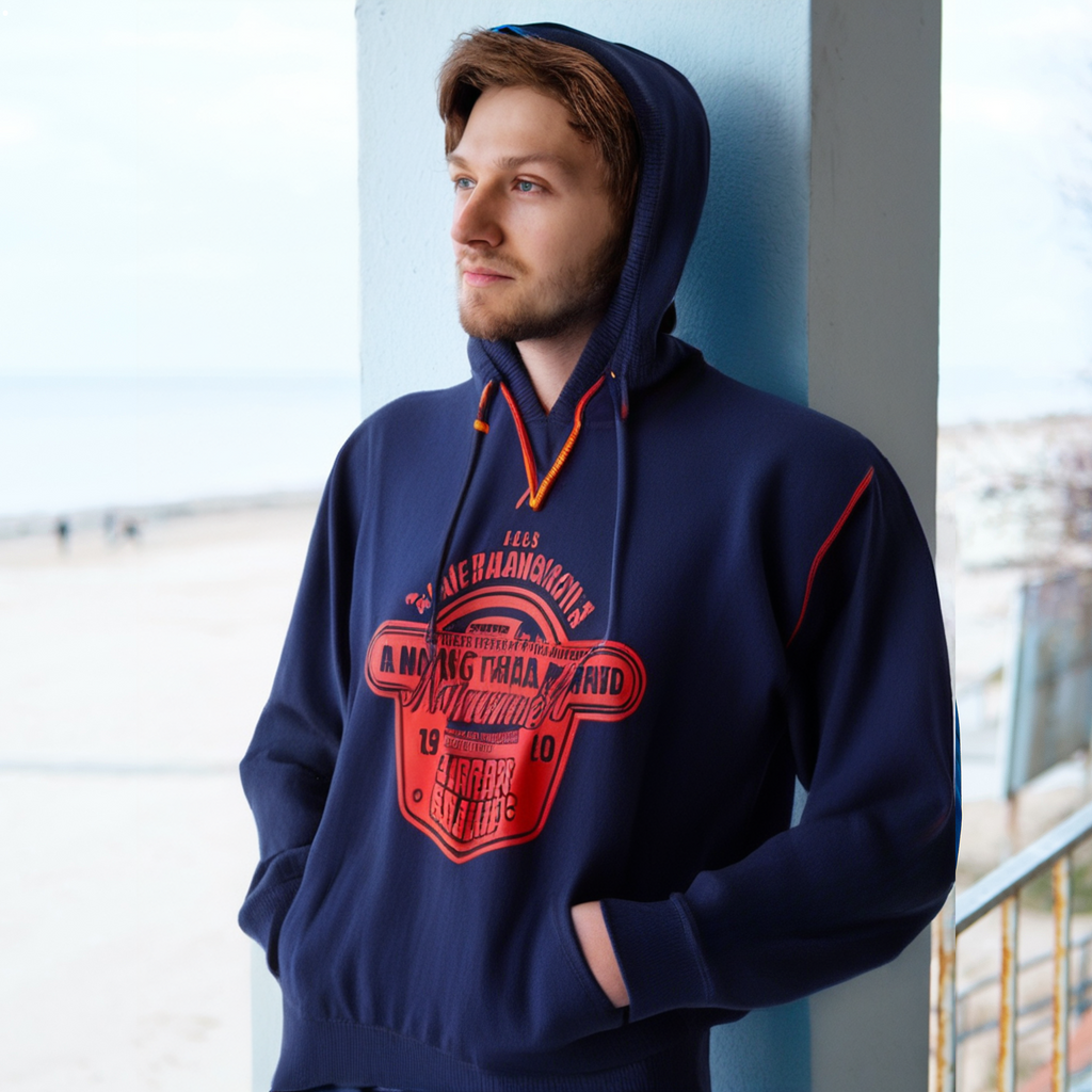 Men's Sweater Angelo Litrico. Dark blue. L. Used. Good