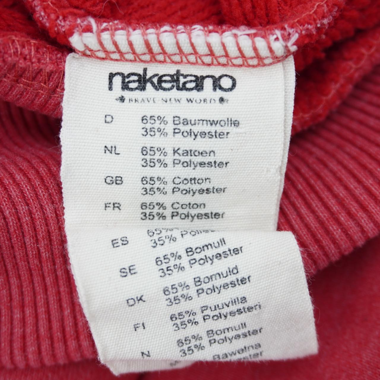 Women's Hoodie Naketano. Red. M. Used. Good