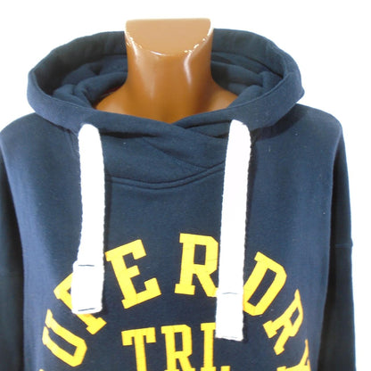 Sudadera con capucha para mujer Superdry. Azul oscuro. L. Usado. Bien