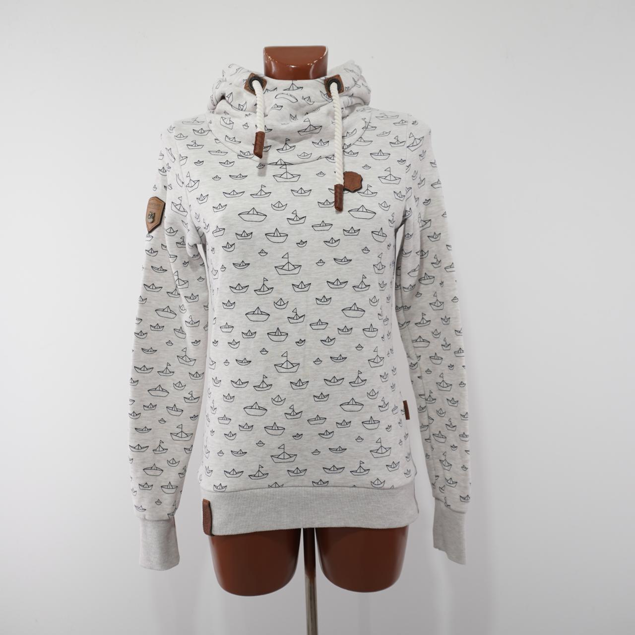 Sudadera con capucha para mujer Naketano. Blanco. M. Usado. Bien