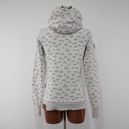 Sudadera con capucha para mujer Naketano. Blanco. M. Usado. Bien